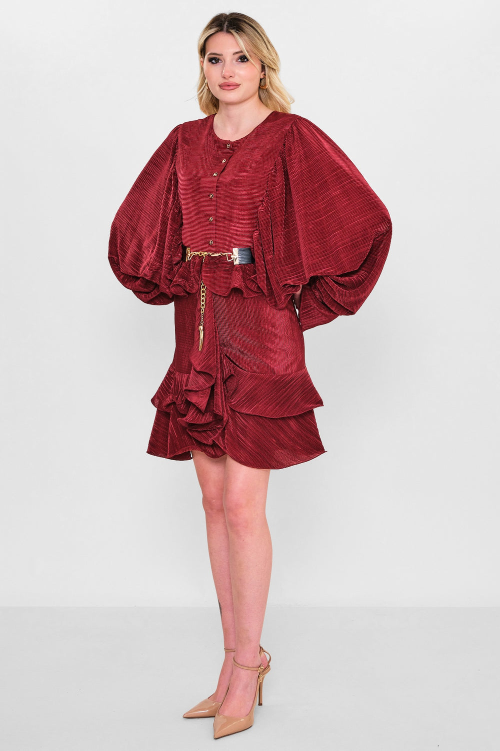 Kedma - Plus Size Dress (KDM26Y8-98183) - 8690200133015