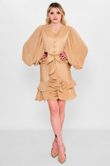 Kedma - Plus Size Dress (KDM26Y8-98183) - 8690200133022