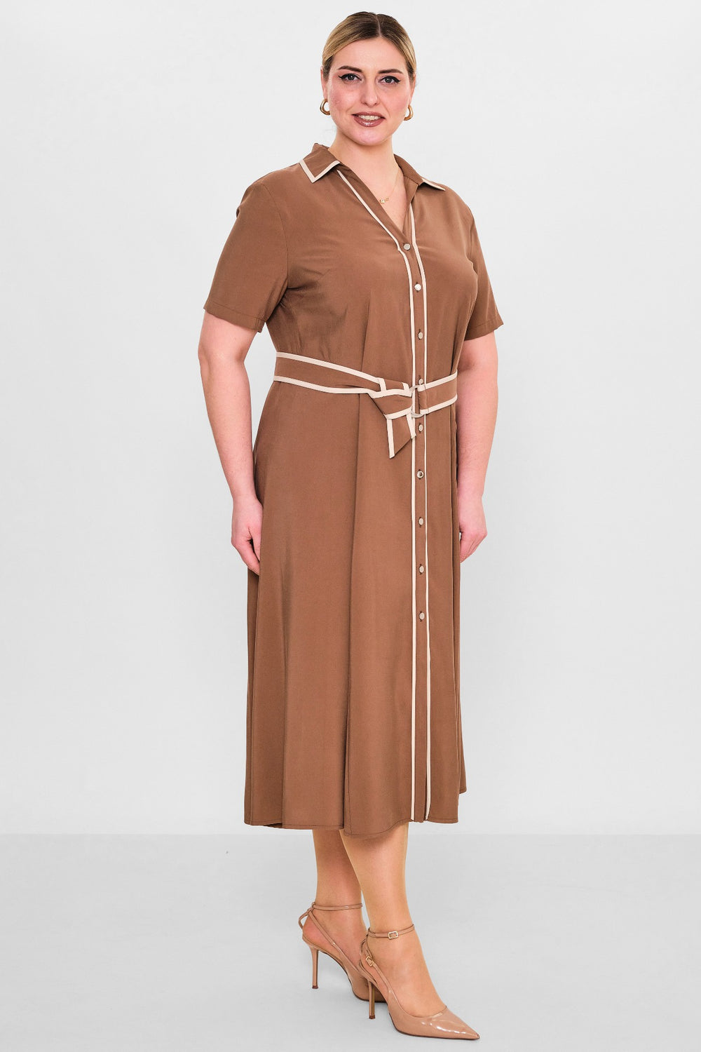 Laluce - Plus Size Dress (L2.Y26.ELB.2E658) - 8690200133275