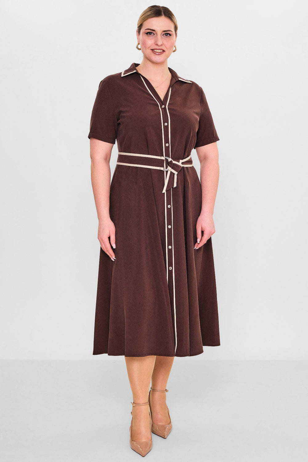 Laluce - Plus Size Dress (L2.Y26.ELB.2E658) - 8690200133282