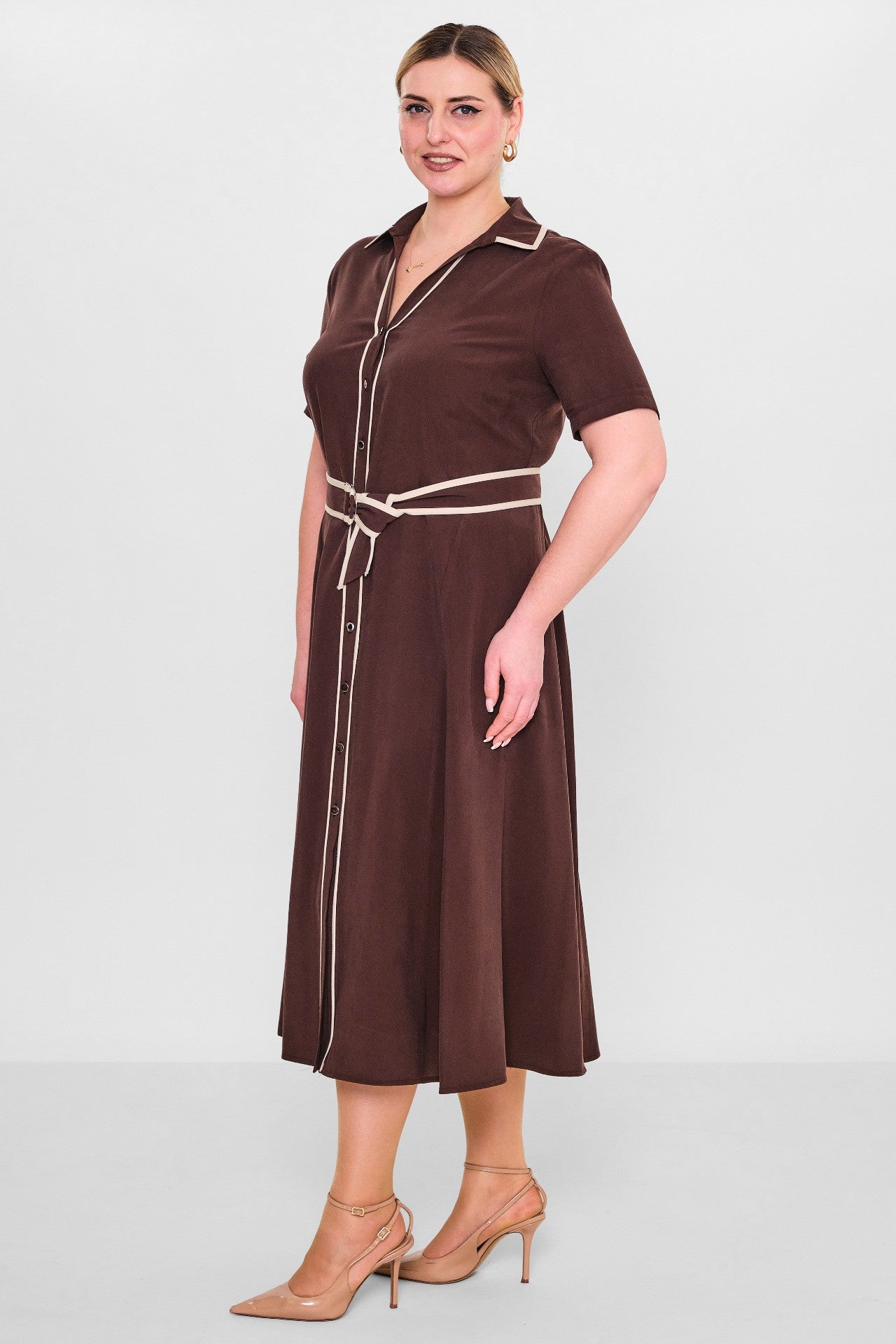 Laluce - Plus Size Dress (L2.Y26.ELB.2E658) - 8690200133282