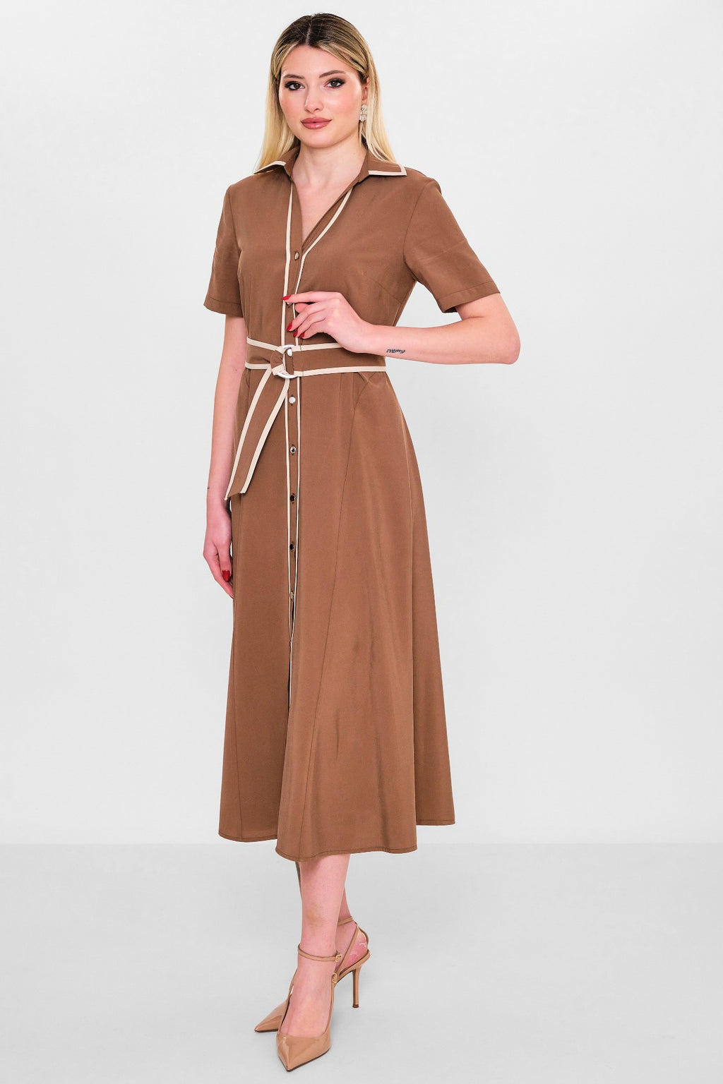 Laluce - Plus Size Dress (LL.Y26.ELB.LE658) - 8690200133305