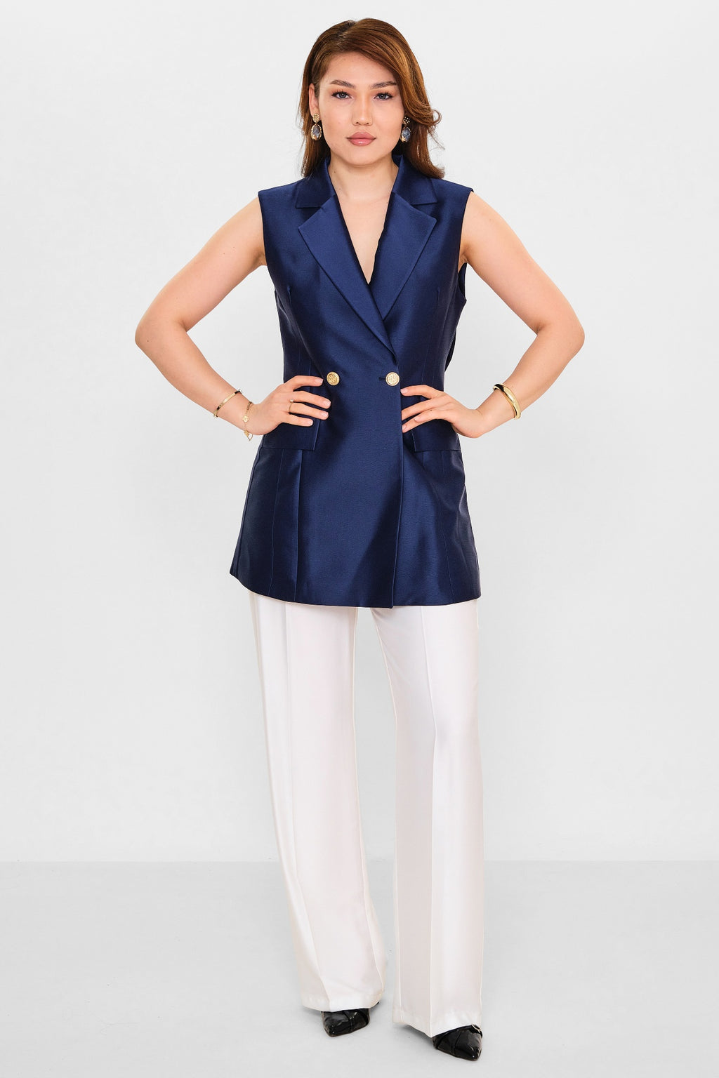 Fimore - Plus Size Waistcoat (FMR26Y7362-18) - 8690200133589