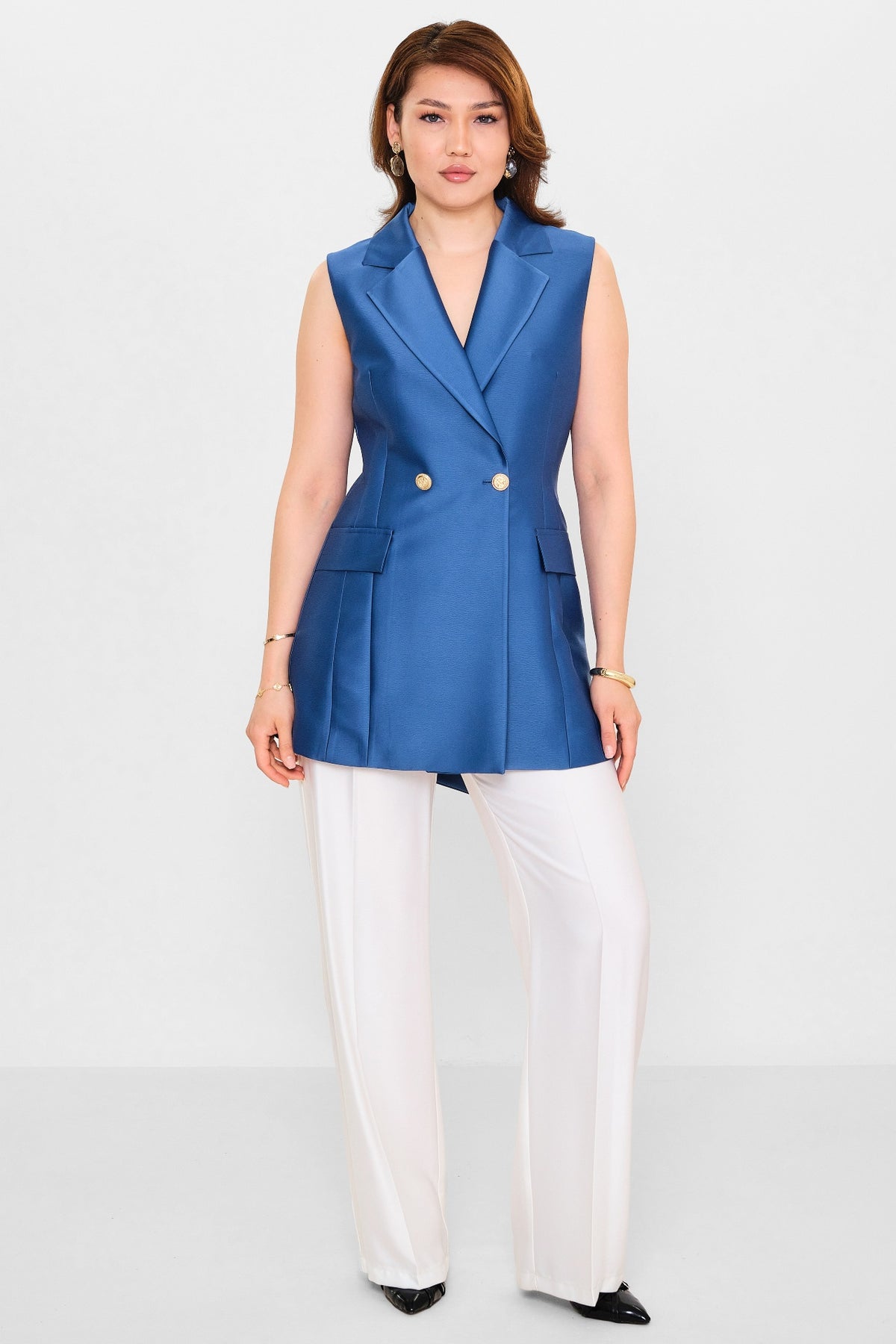 Fimore - Plus Size Waistcoat (FMR26Y7362-18) - 8690200133596
