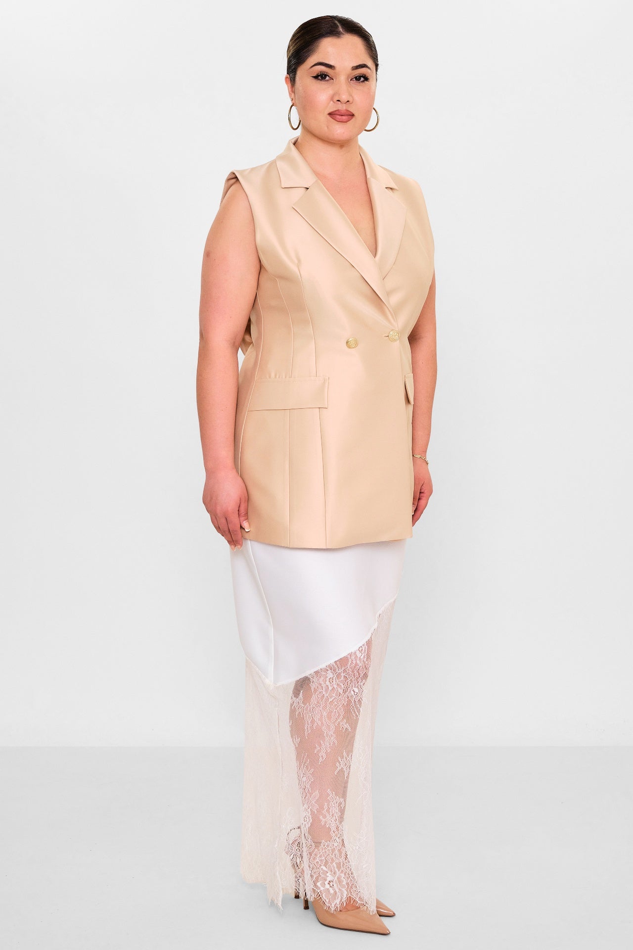 Fimore - Plus Size Waistcoat (FMR26Y8957-18) - 8690200133657