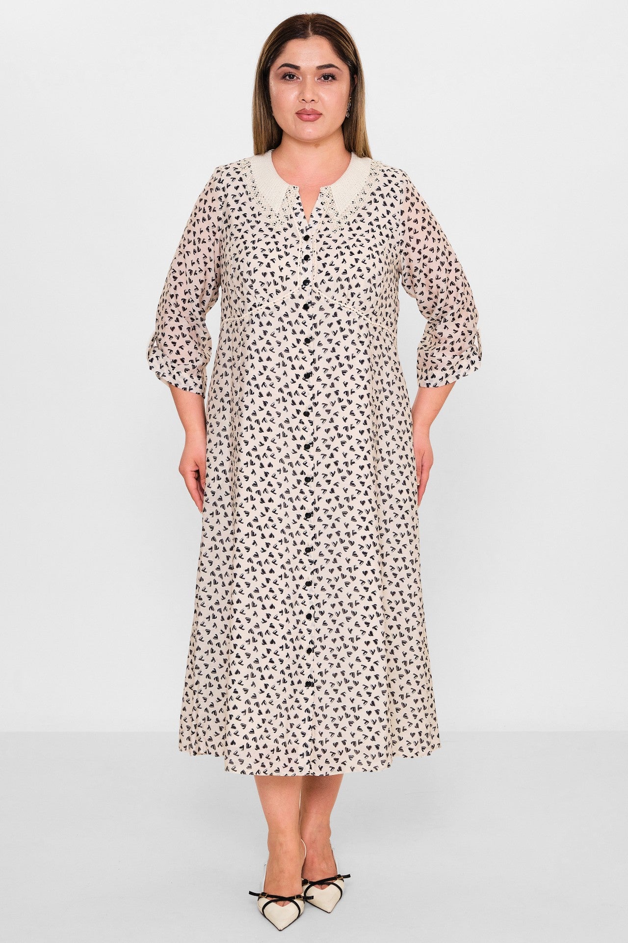 Gumanize - Plus Size Dress (GMZ2026-781-7653) - 8690200133886