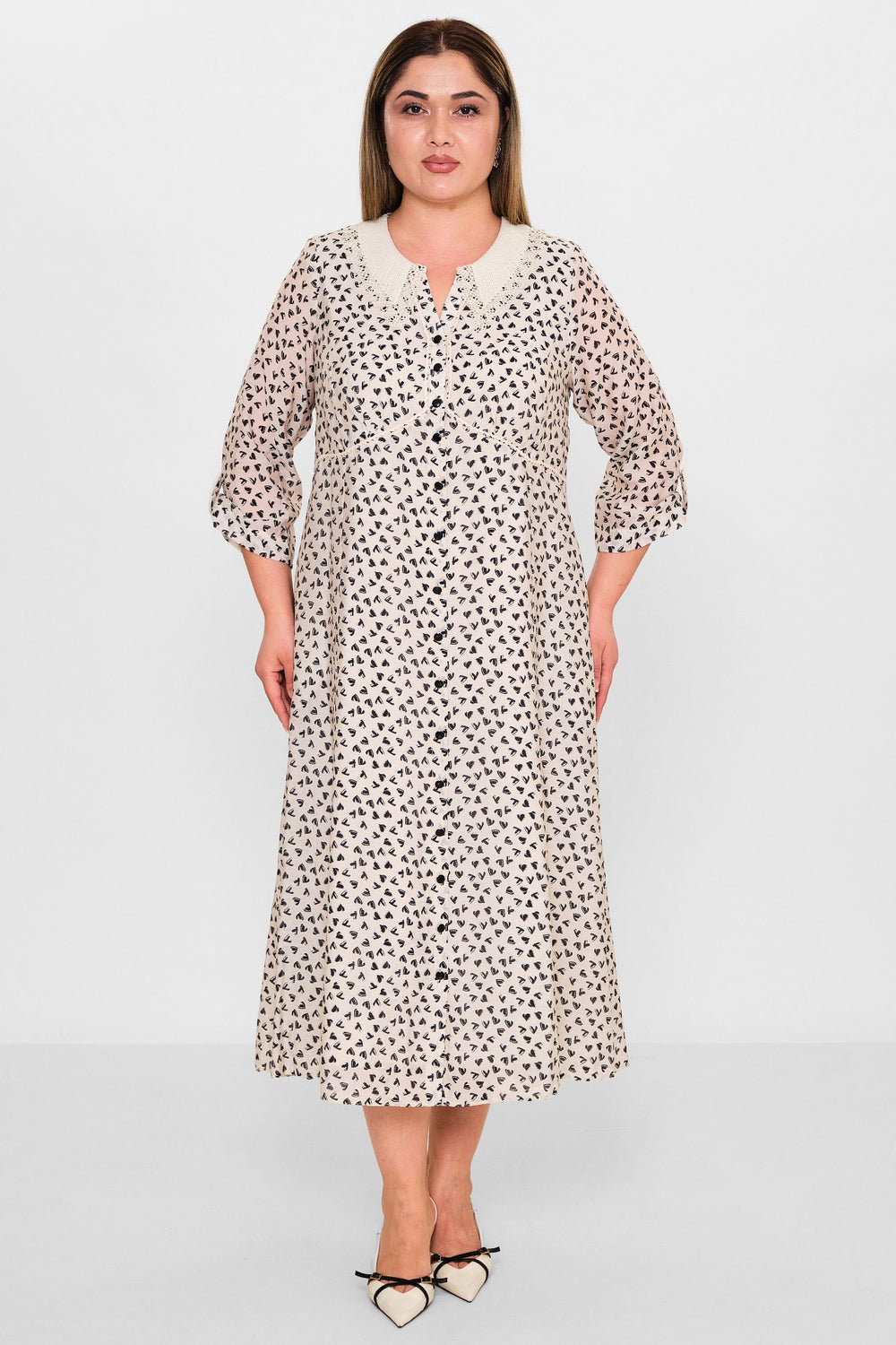 Gumanize - Plus Size Dress (GMZ2026-781-7653) - 8690200133886