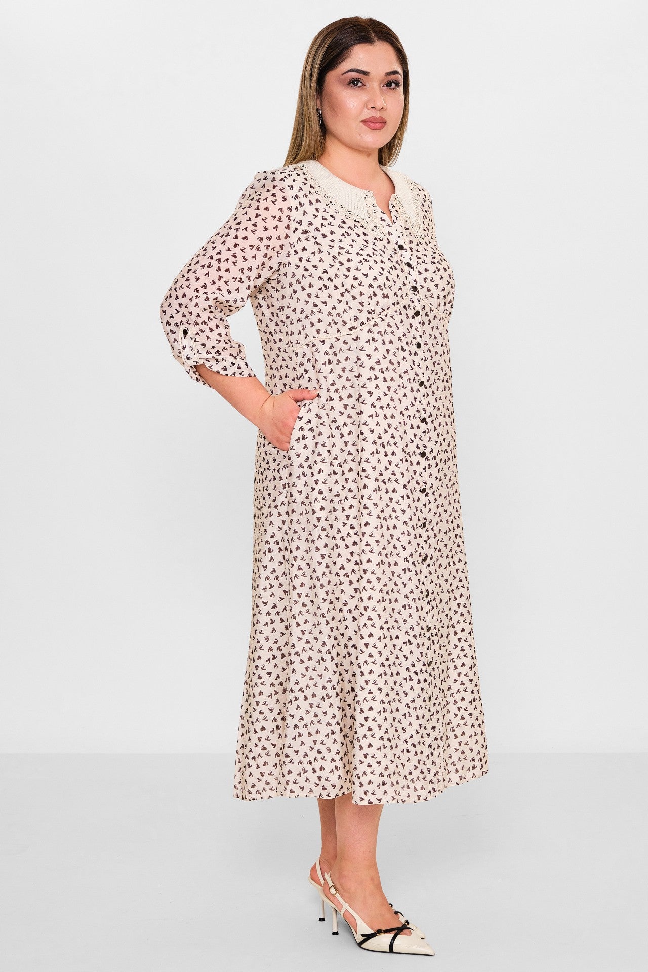 Gumanize - Plus Size Dress (GMZ2026-781-7653) - 8690200133893