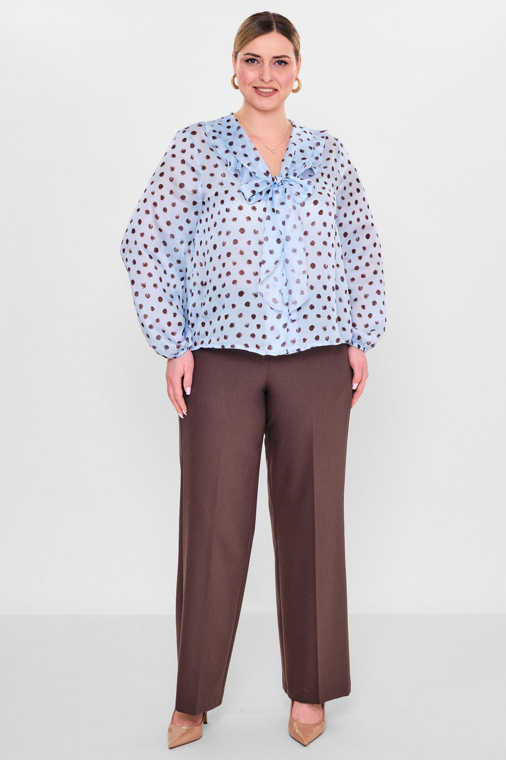 Laluce - Plus Size Shirt (L2.Y26.GML.2G147) - 8690200134524