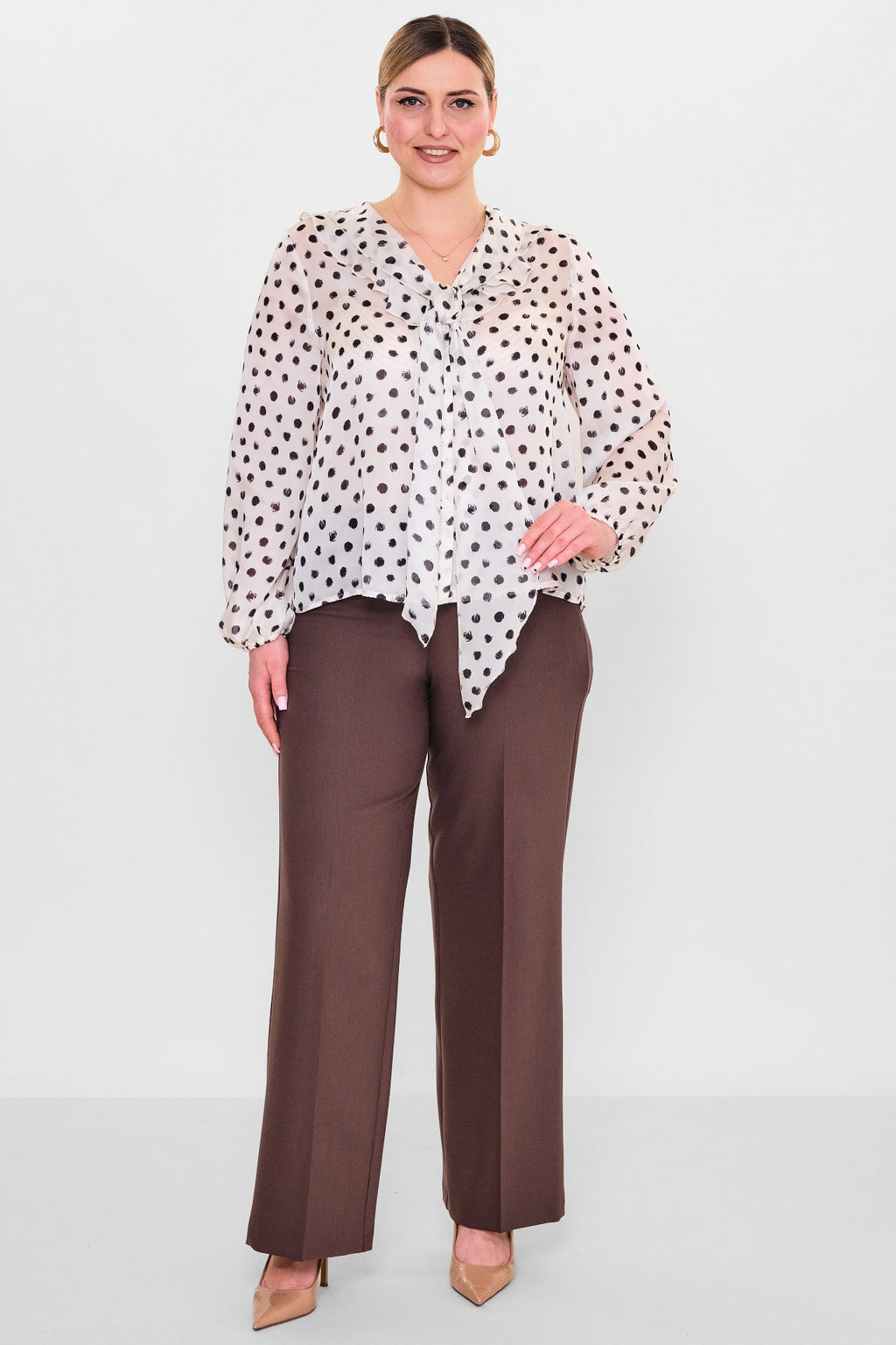 Laluce - Plus Size Shirt (L2.Y26.GML.2G147) - 8690200134531