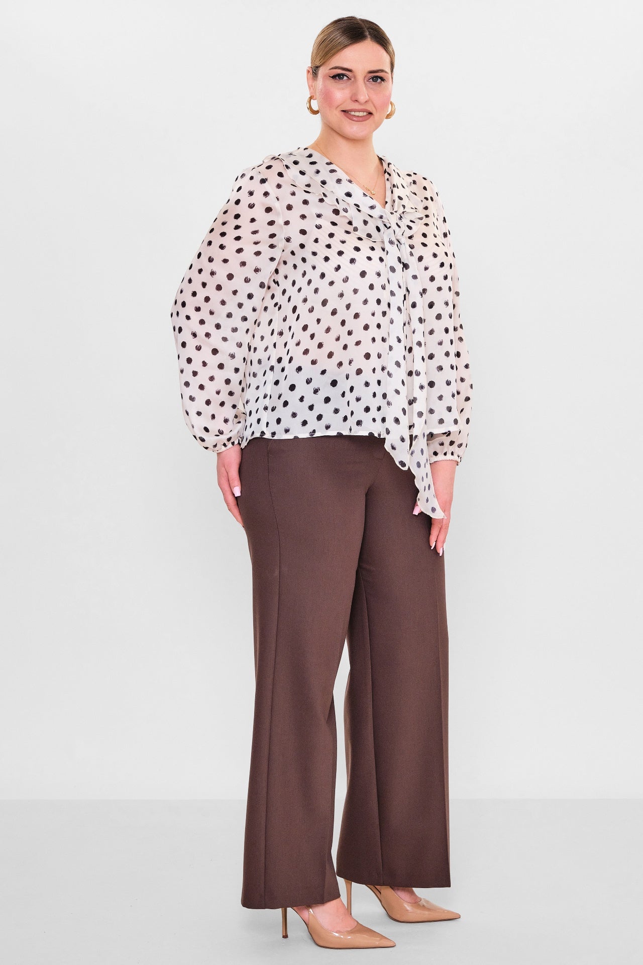 Laluce - Plus Size Shirt (L2.Y26.GML.2G147) - 8690200134531