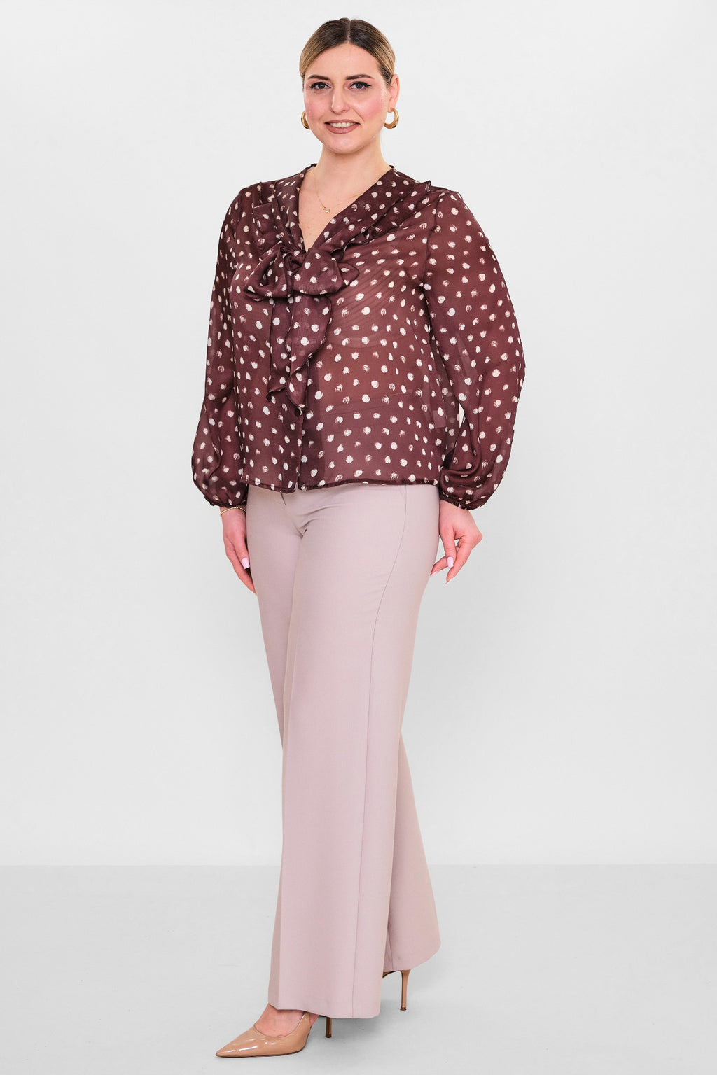 Laluce - Plus Size Shirt (L2.Y26.GML.2G147) - 8690200134548