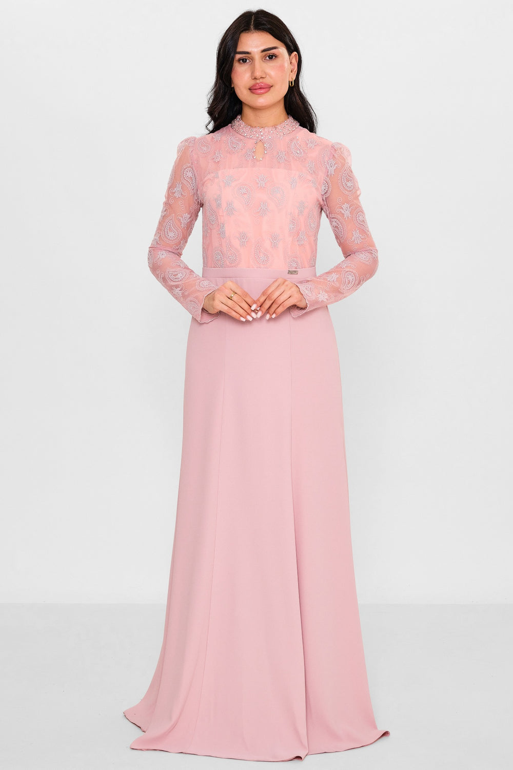 Nupel li̇ne - Plus Size Dress (NPL26Y5152) - 8690200134593
