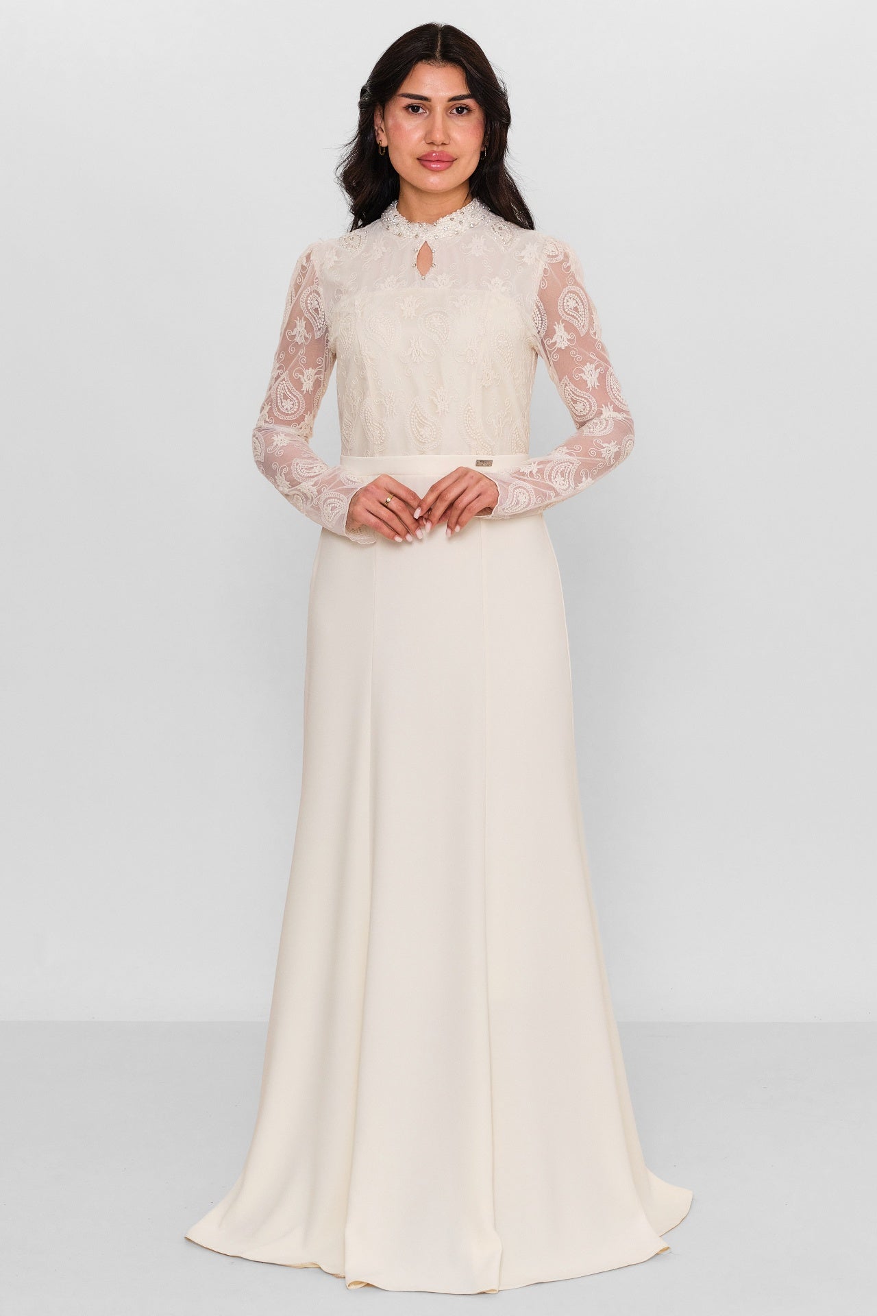 Nupel li̇ne - Plus Size Dress (NPL26Y5152) - 8690200134616
