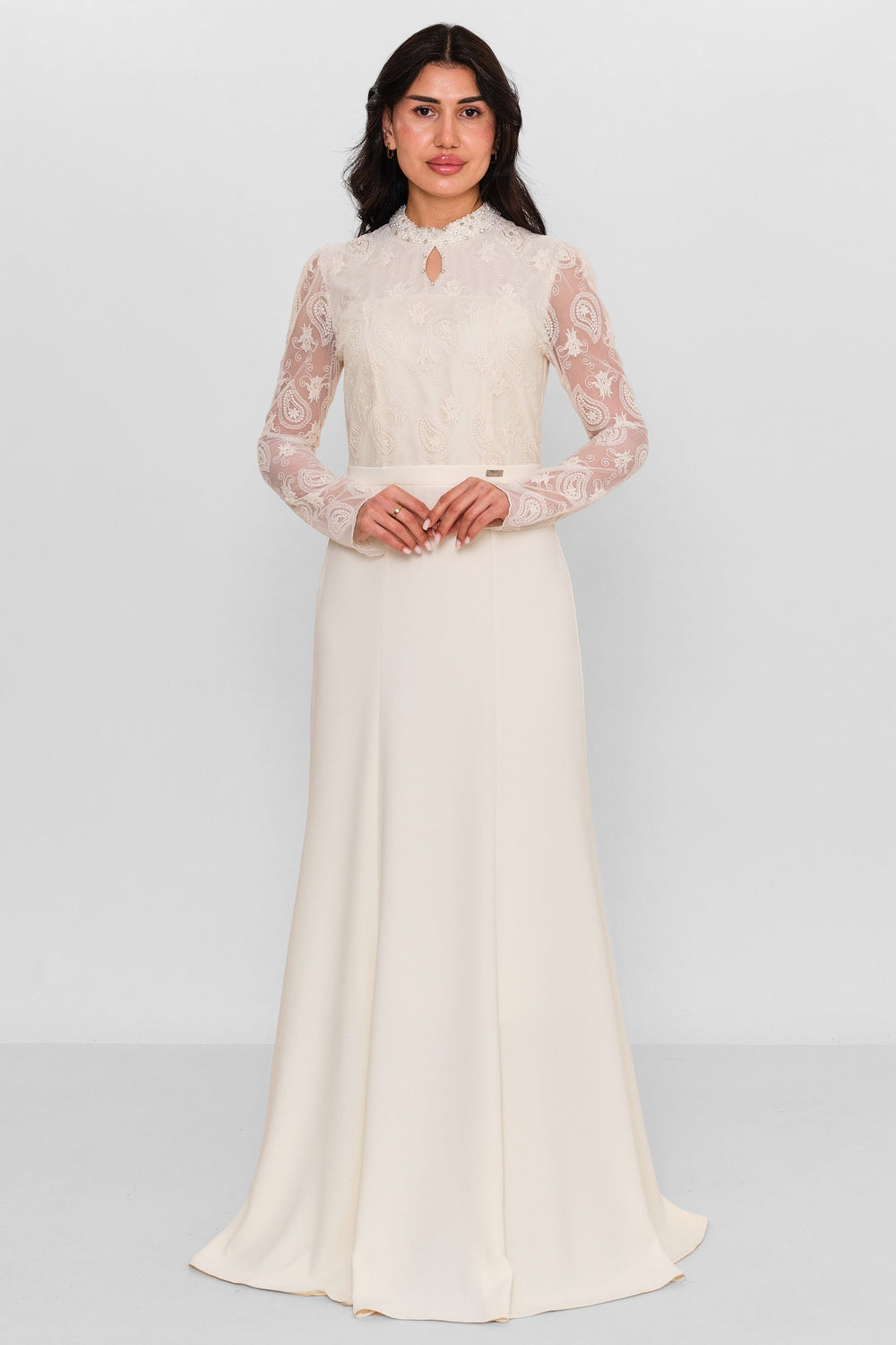 Nupel li̇ne - Plus Size Dress (NPL26Y5152) - 8690200134616