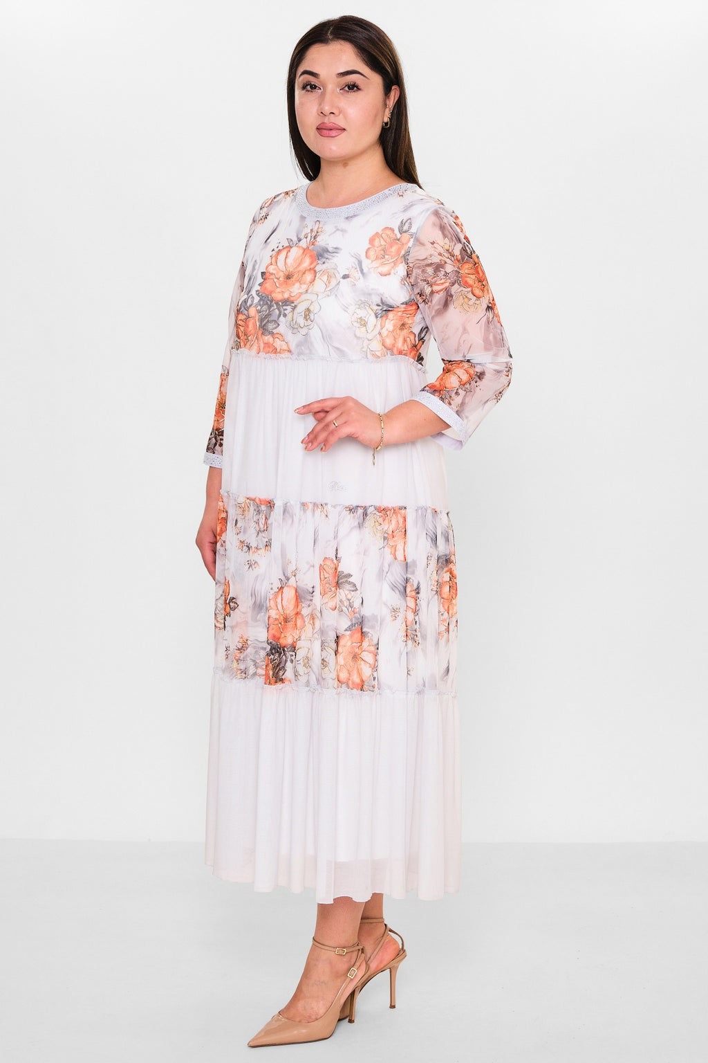 Ksas - Plus Size Dress (KSAS32387) - 8690200135248