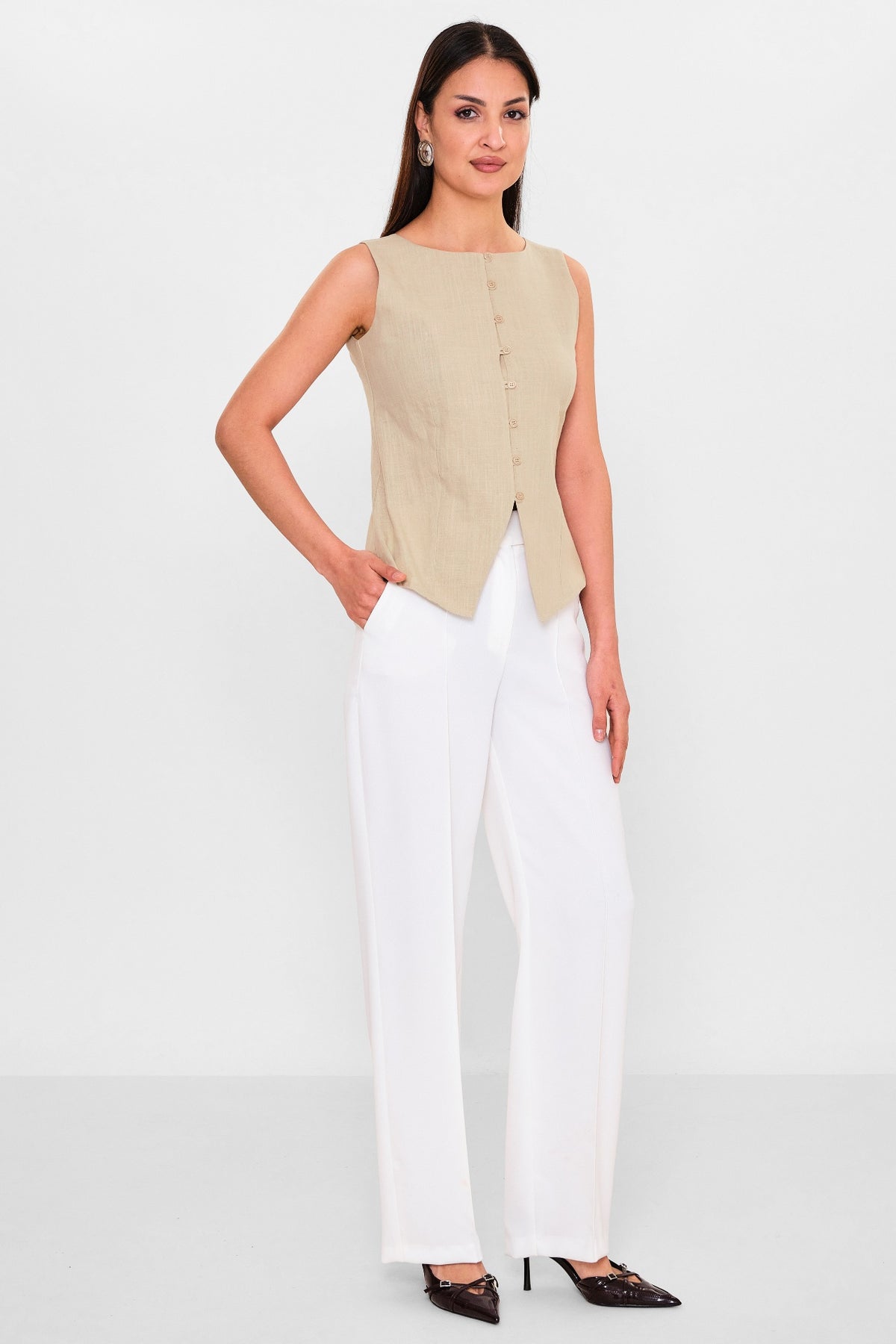 Selen - Plus Size Blouse (SLN26Y260342) - 8690200135446