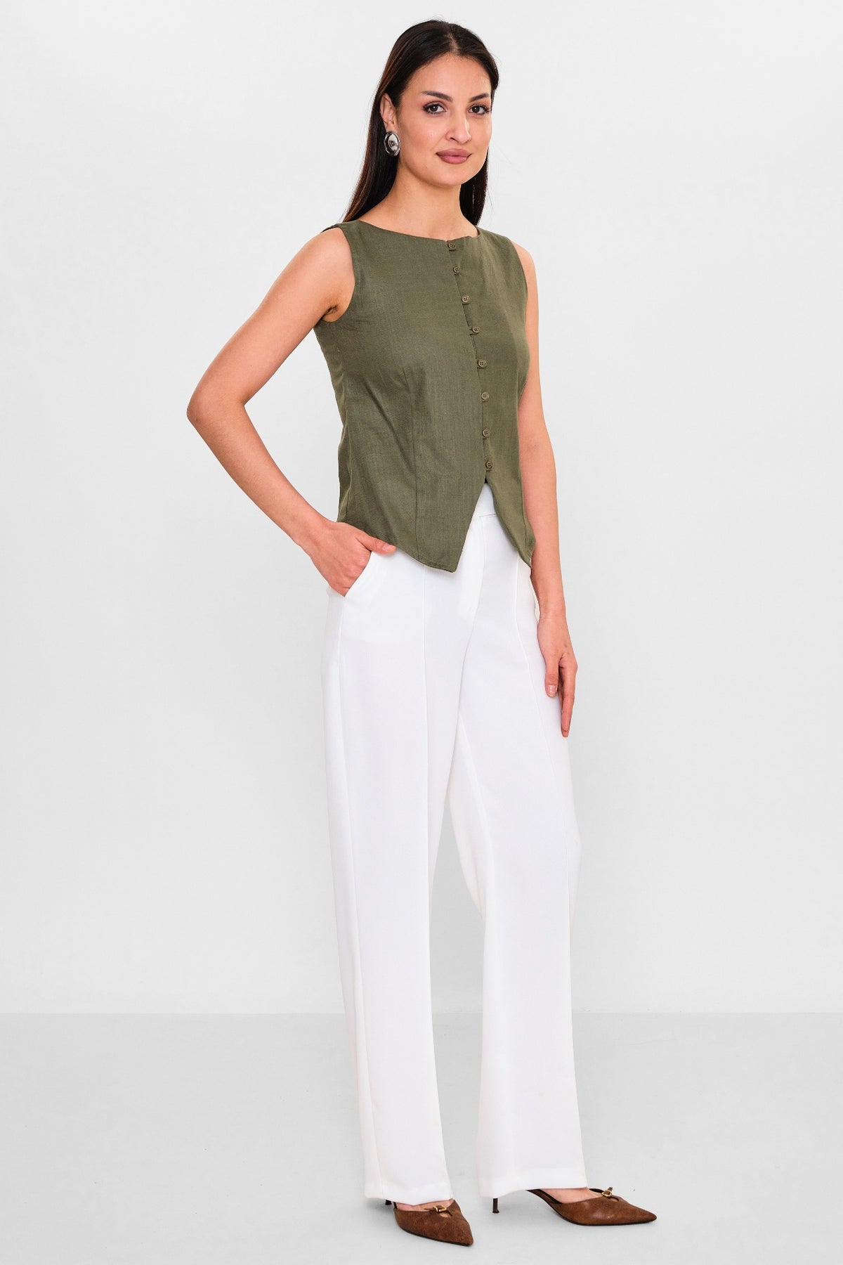 Selen - Plus Size Blouse (SLN26Y260342) - 8690200135460