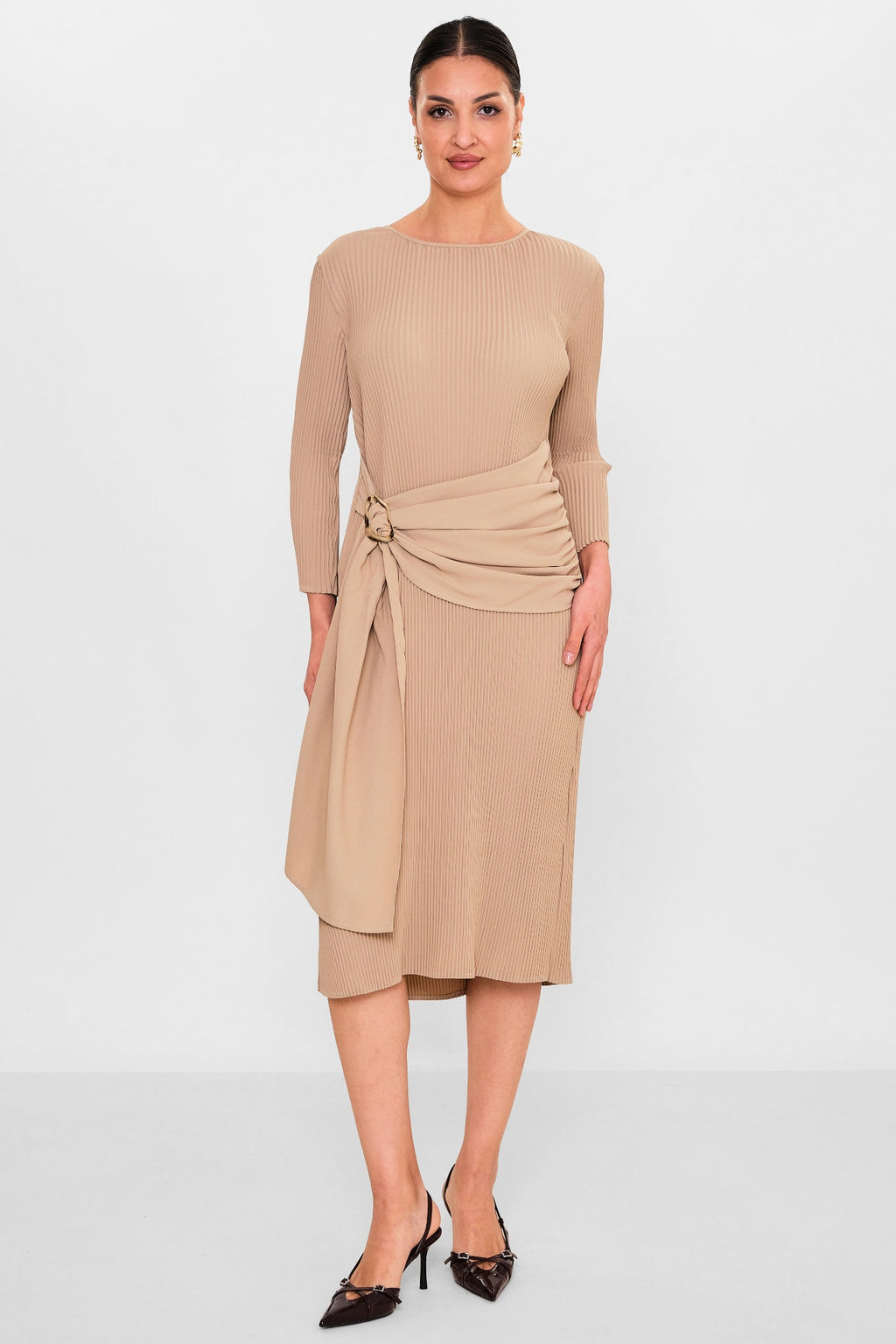 Myraang - Plus Size Dress (MRG26Y05-3042) - 8690200135613