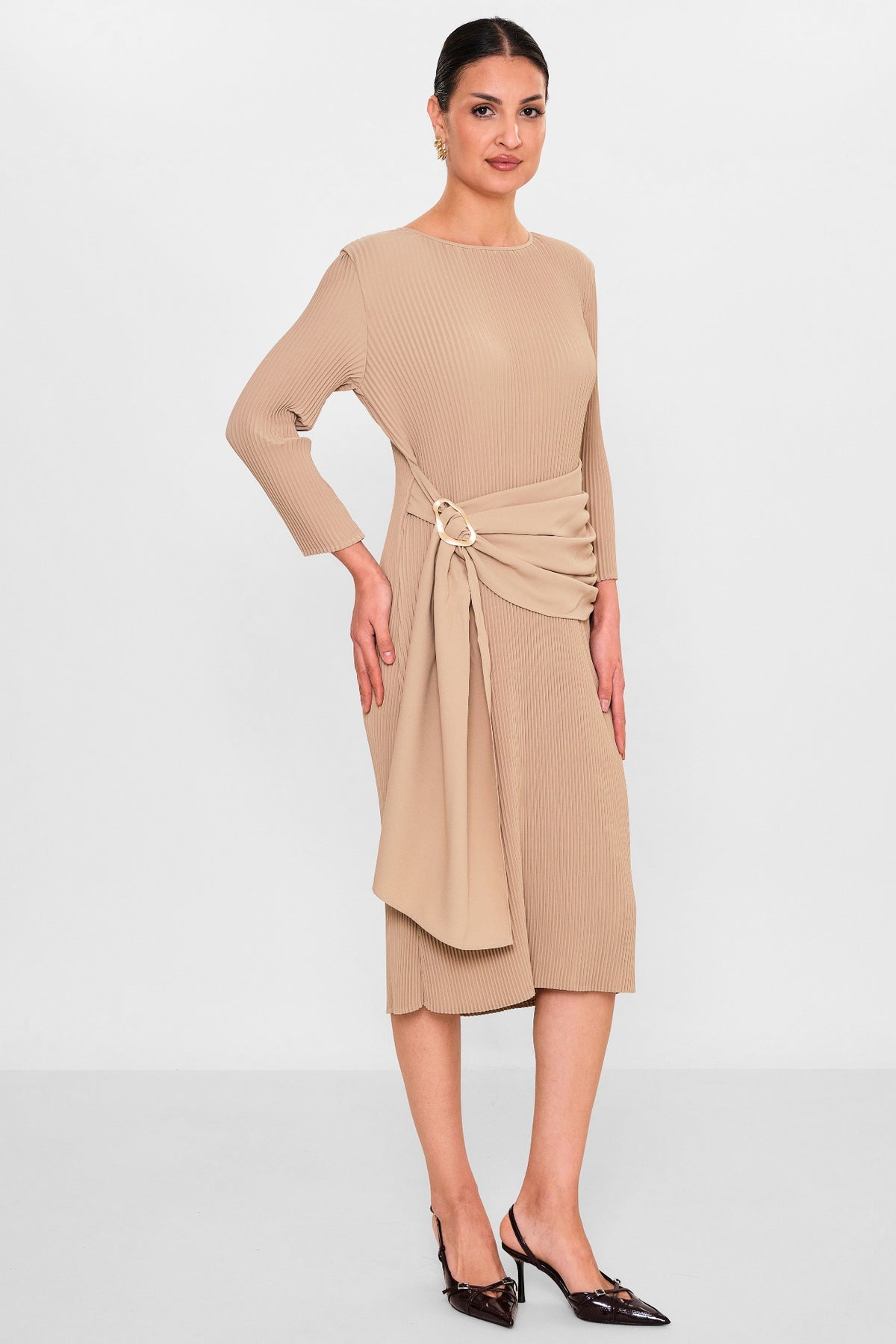 Myraang - Plus Size Dress (MRG26Y05-3042) - 8690200135613