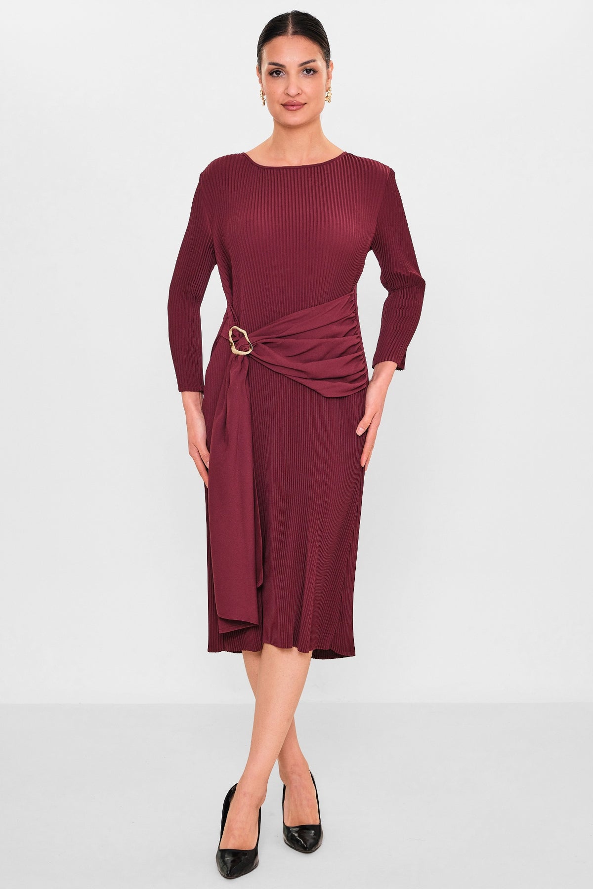 Myraang - Plus Size Dress (MRG26Y05-3042) - 8690200135620