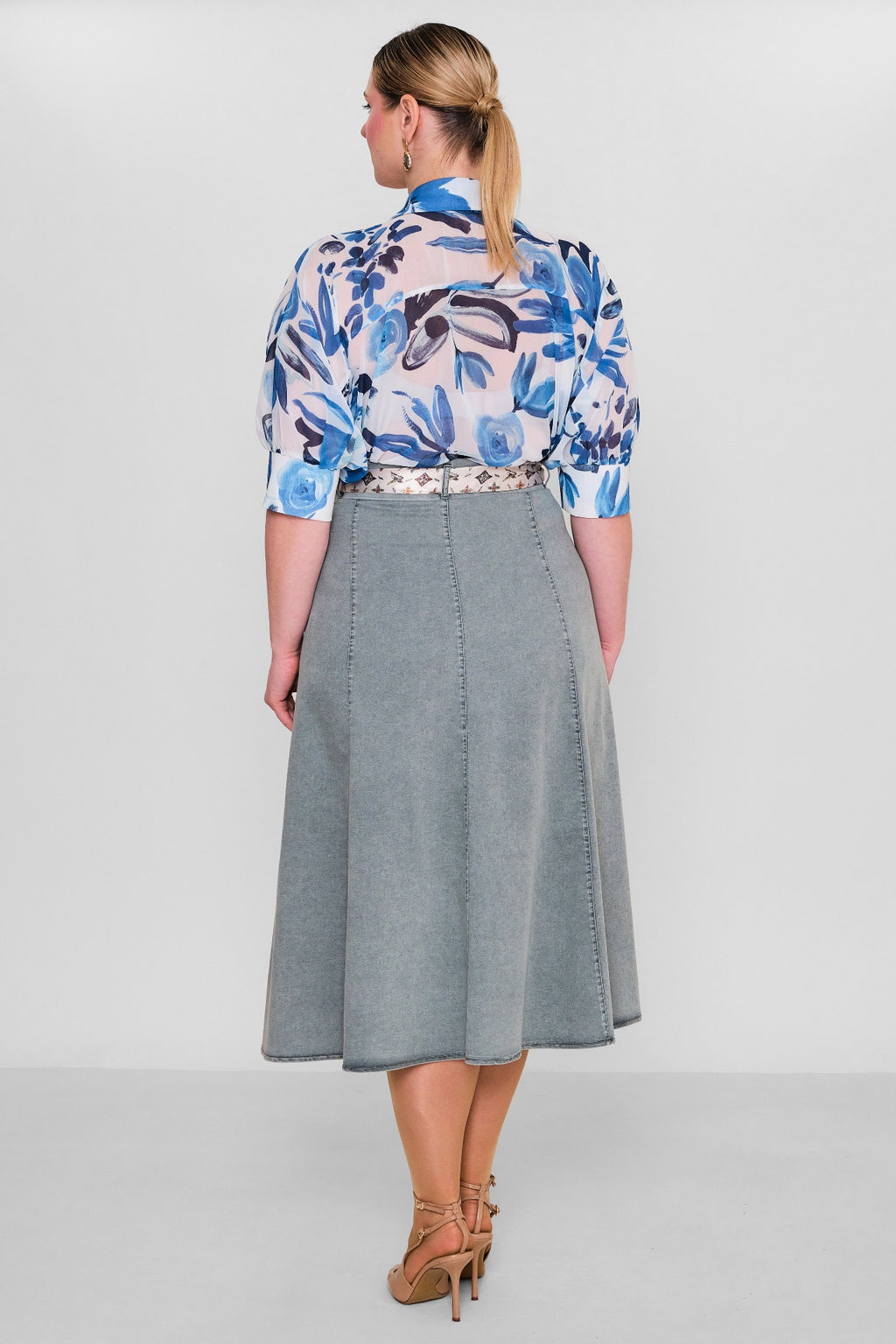 Elitline - Plus Size Skirt (ELT26Y2-276-4018) - 8690200135743