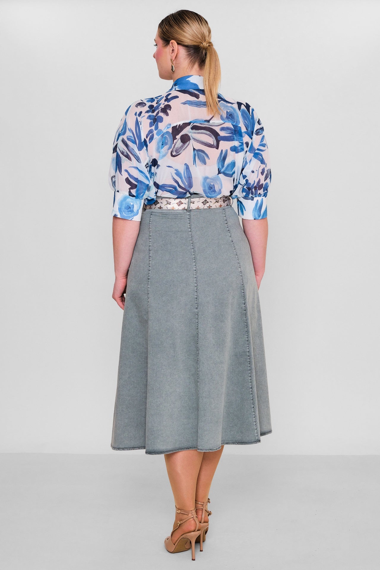 Elitline - Plus Size Skirt (ELT26Y2-276-4018) - 8690200135743