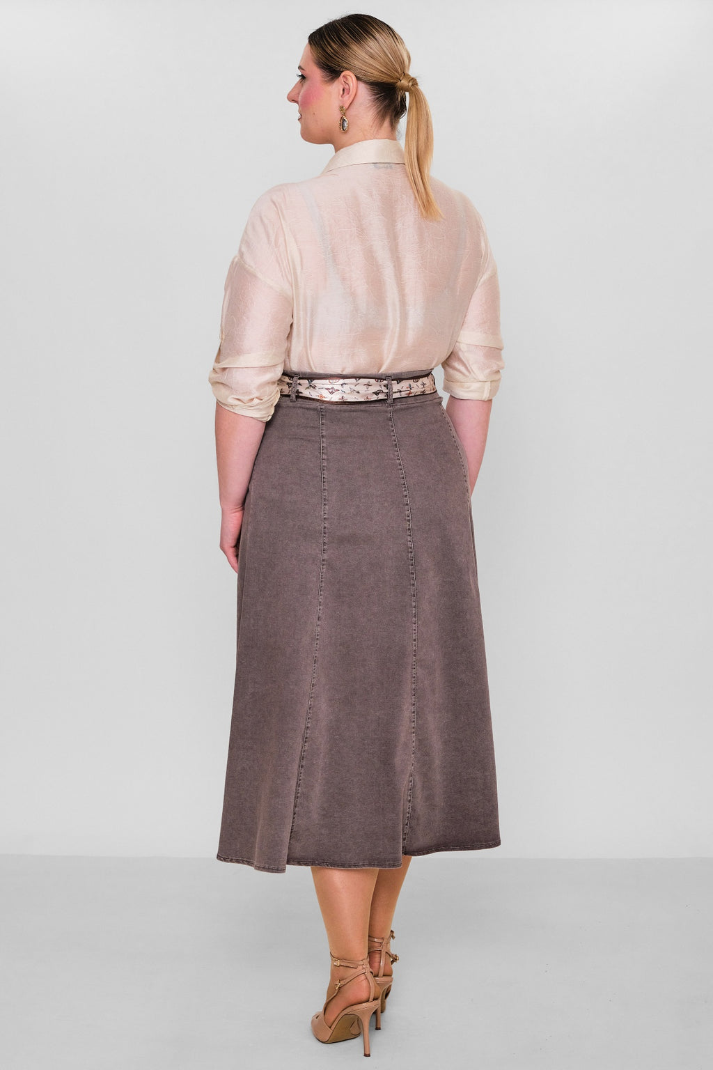 Elitline - Plus Size Skirt (ELT26Y2-276-4018) - 8690200135750