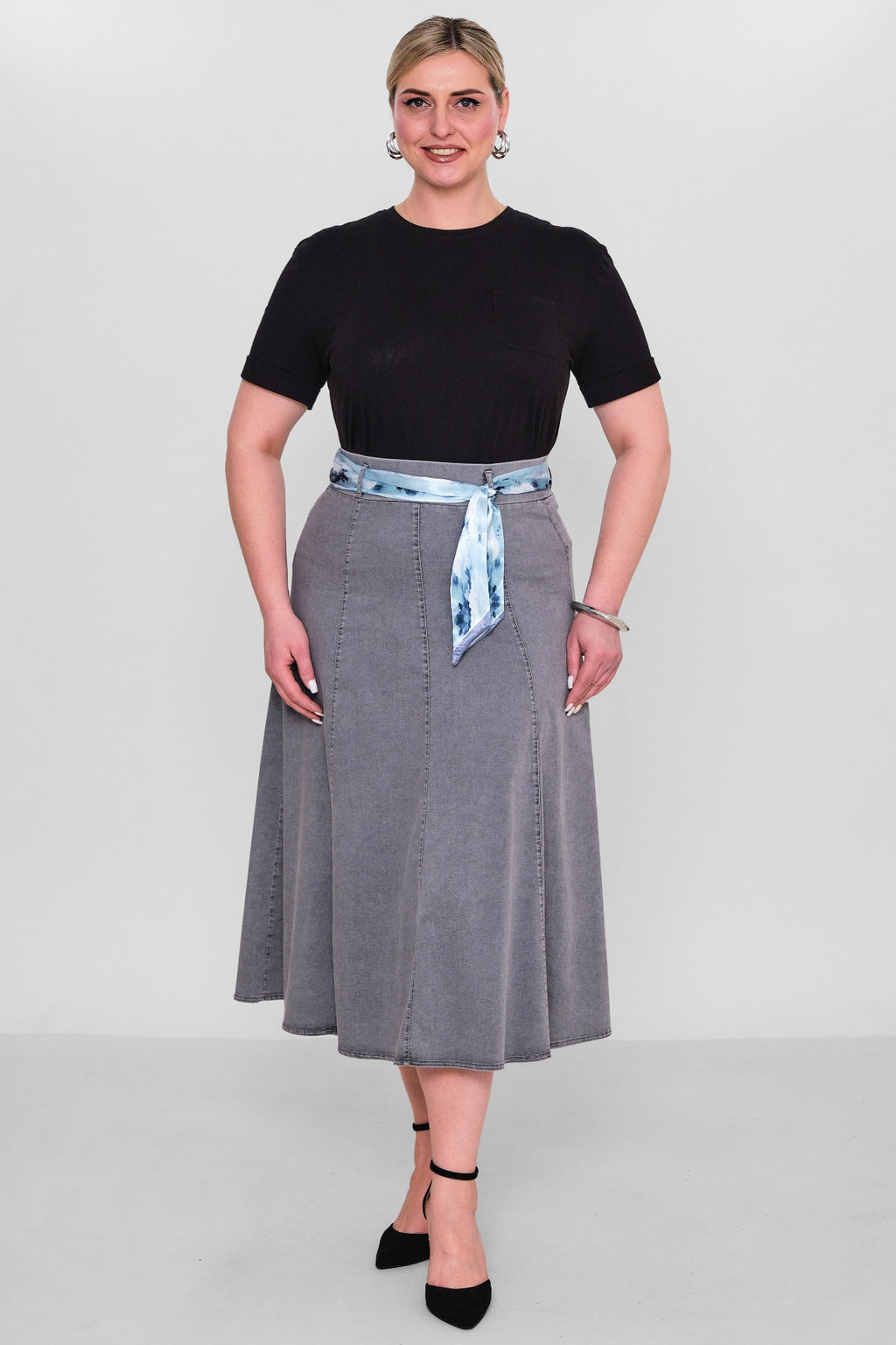 Elitline - Plus Size Skirt (ELT26Y2-276-4018) - 8690200135774