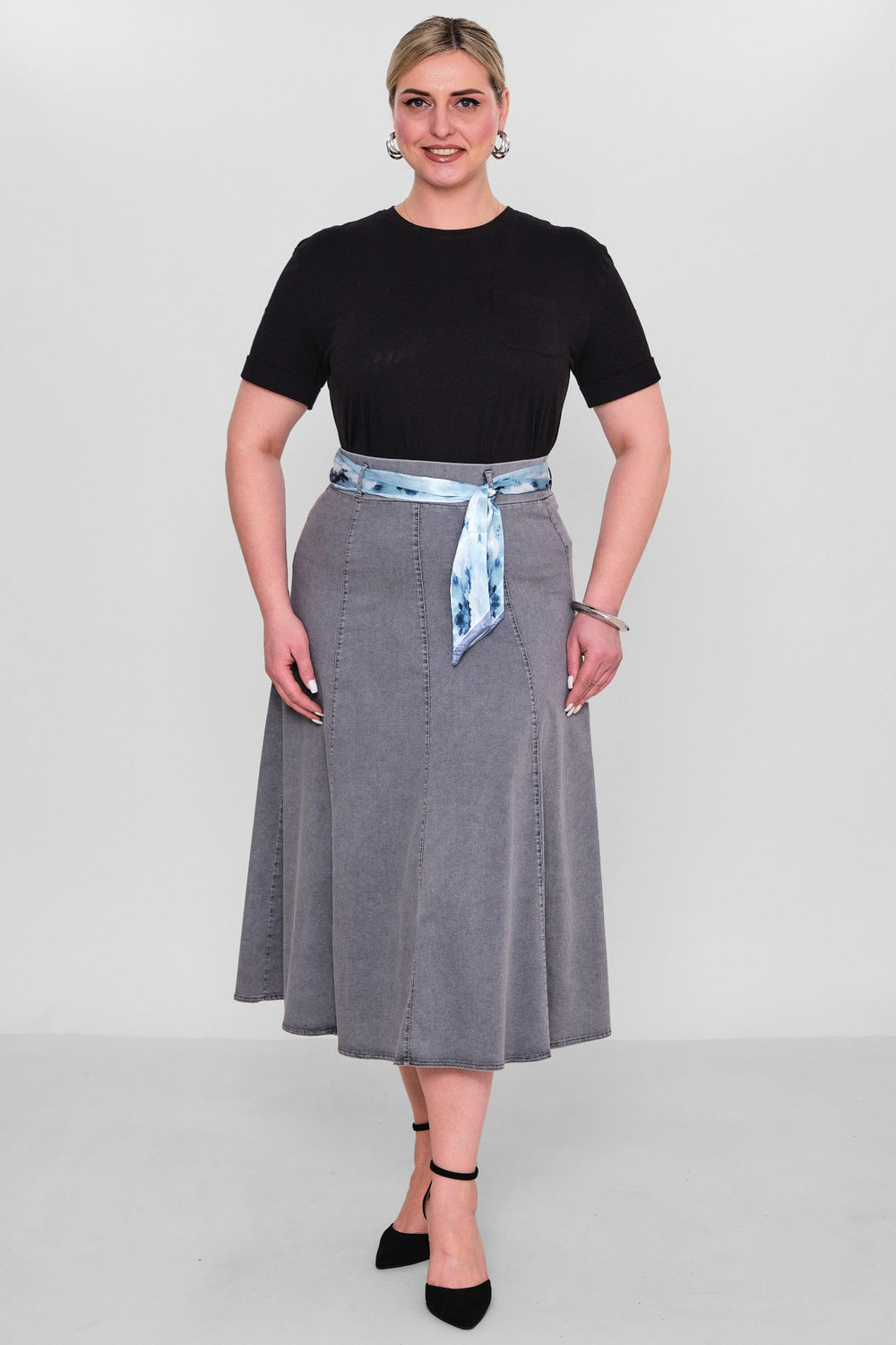 Elitline - Plus Size Skirt (ELT26Y2-276-4018) - 8690200135774