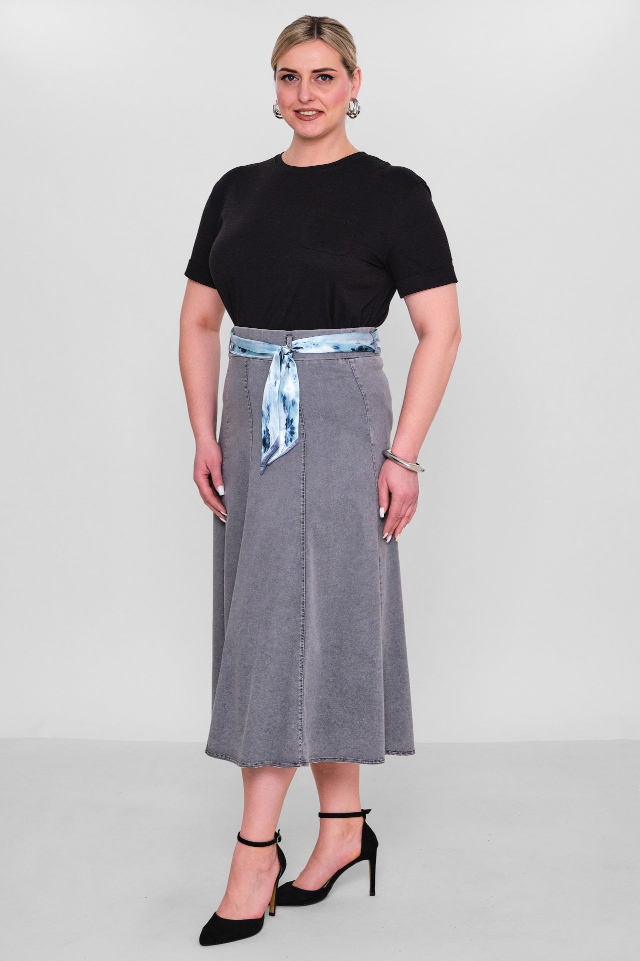 Elitline - Plus Size Skirt (ELT26Y2-276-4018) - 8690200135774