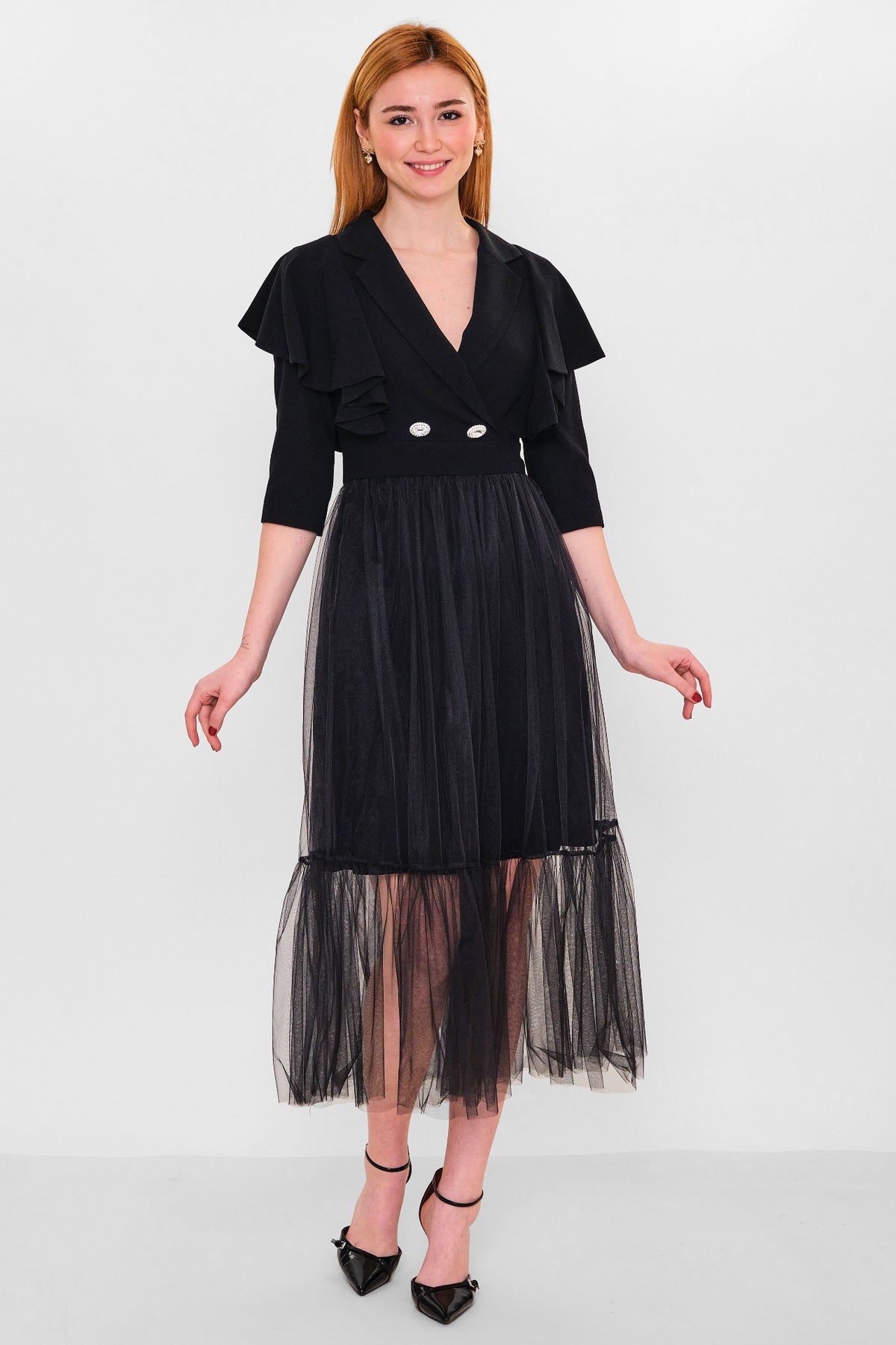 Kedma - Plus Size Dress (KDM26Y8-98064) - 8690200137051