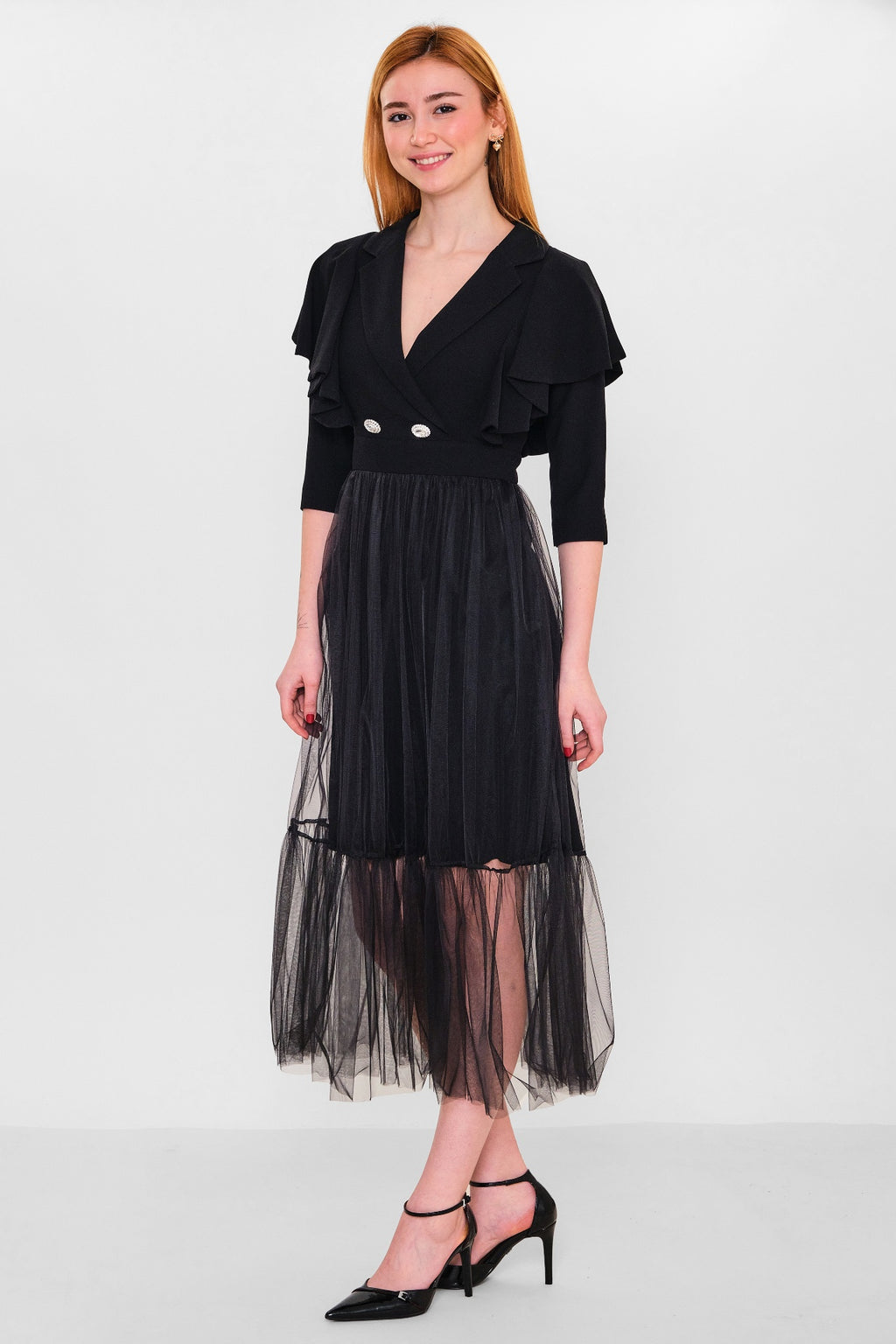 Kedma - Plus Size Dress (KDM26Y8-98064) - 8690200137051