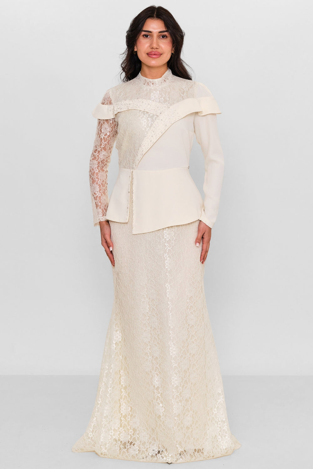 Nupel li̇ne - Plus Size Dress (NPL26Y5154) - 8690200137235