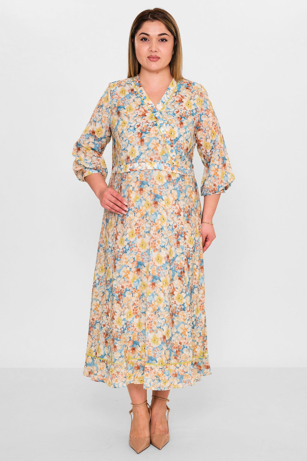 Gumanize - Plus Size Dress (GMZ2025-1097-7739) - 8690200137549
