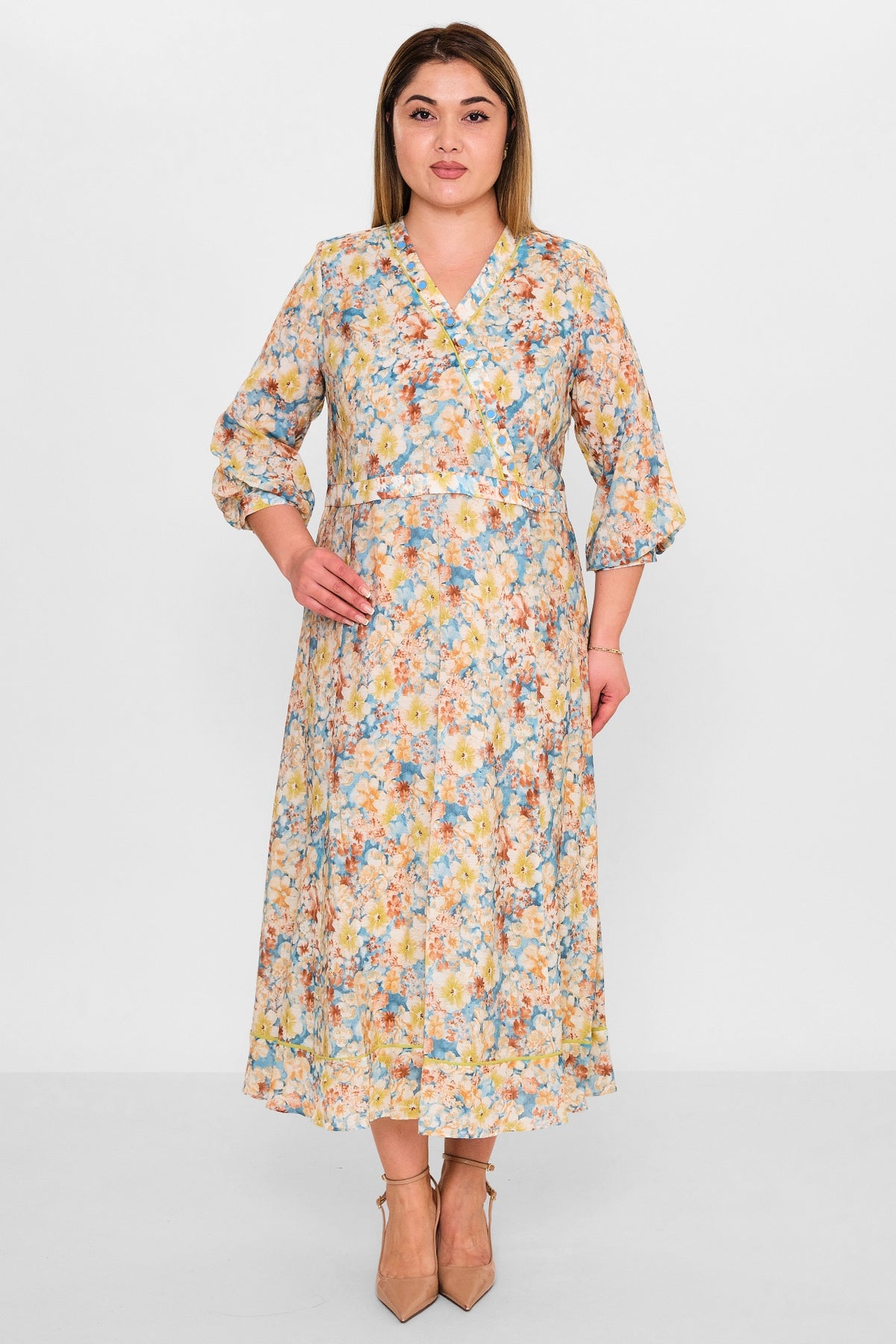 Gumanize - Plus Size Dress (GMZ2025-1097-7739) - 8690200137549