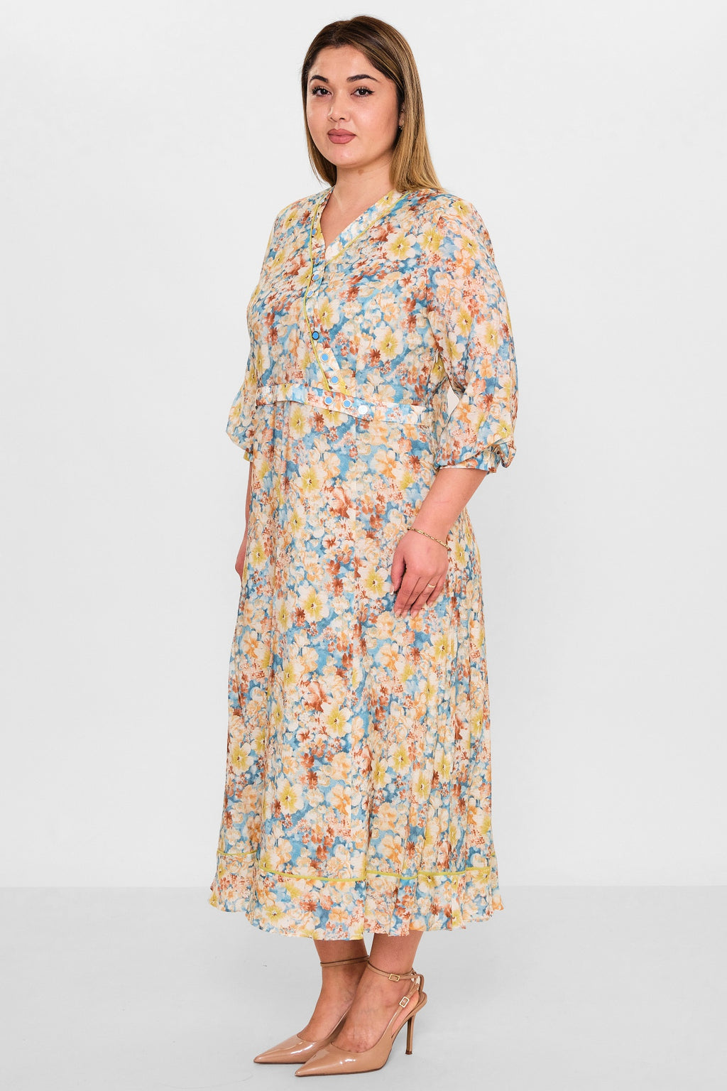 Gumanize - Plus Size Dress (GMZ2025-1097-7739) - 8690200137549