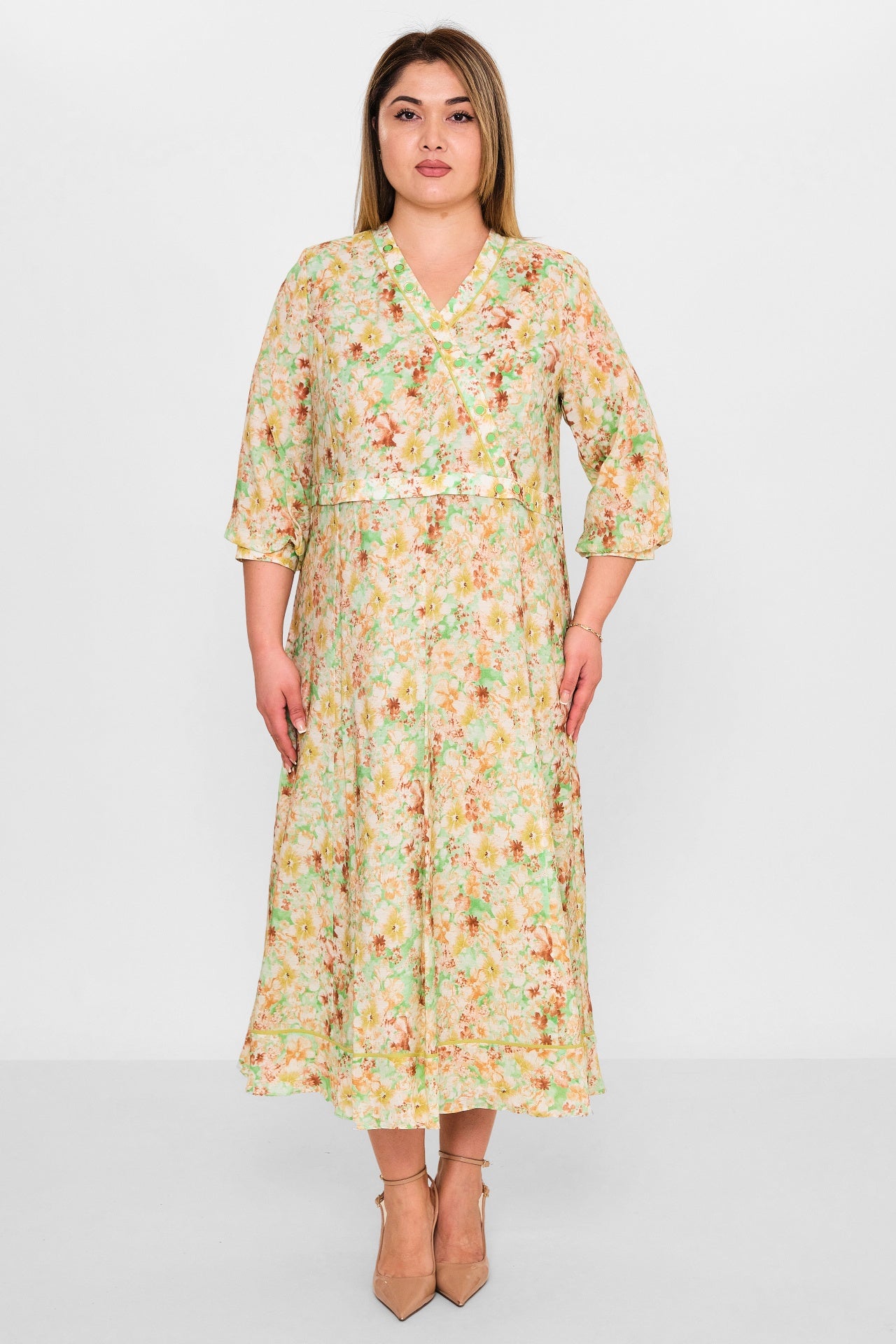 Gumanize - Plus Size Dress (GMZ2025-1097-7739) - 8690200137556