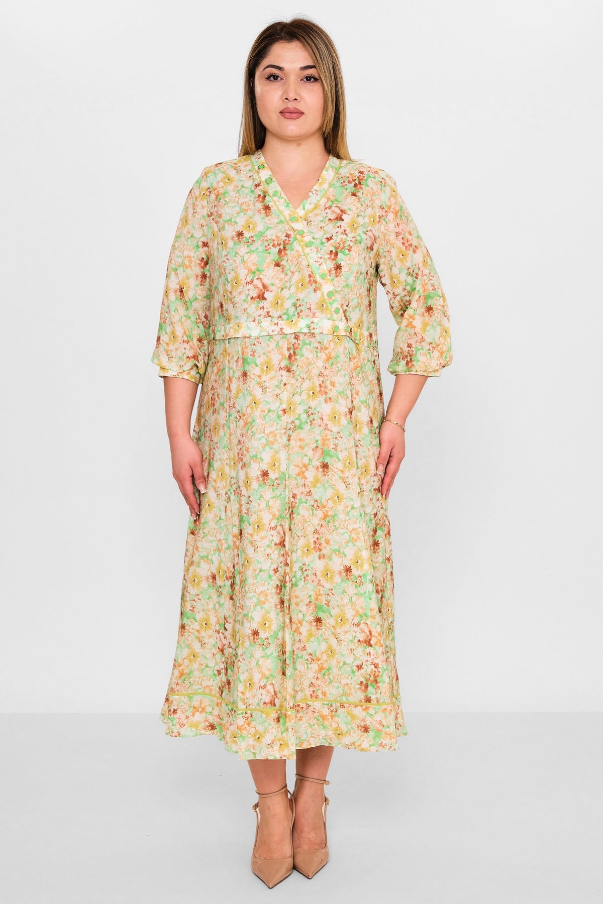 Gumanize - Plus Size Dress (GMZ2025-1097-7739) - 8690200137556