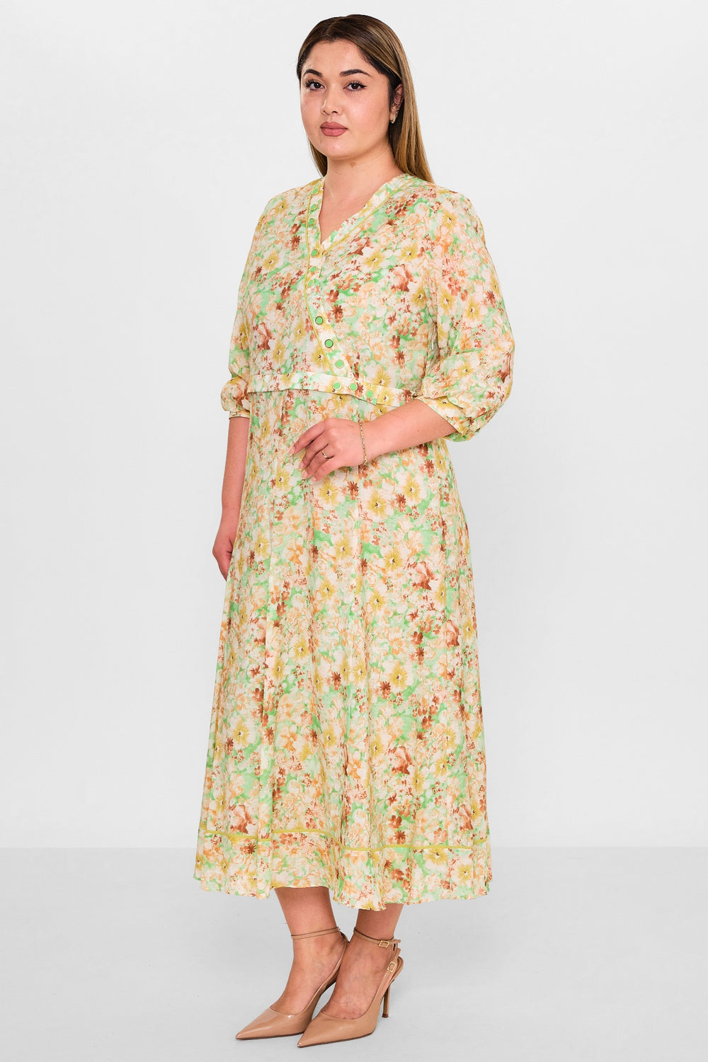 Gumanize - Plus Size Dress (GMZ2025-1097-7739) - 8690200137556
