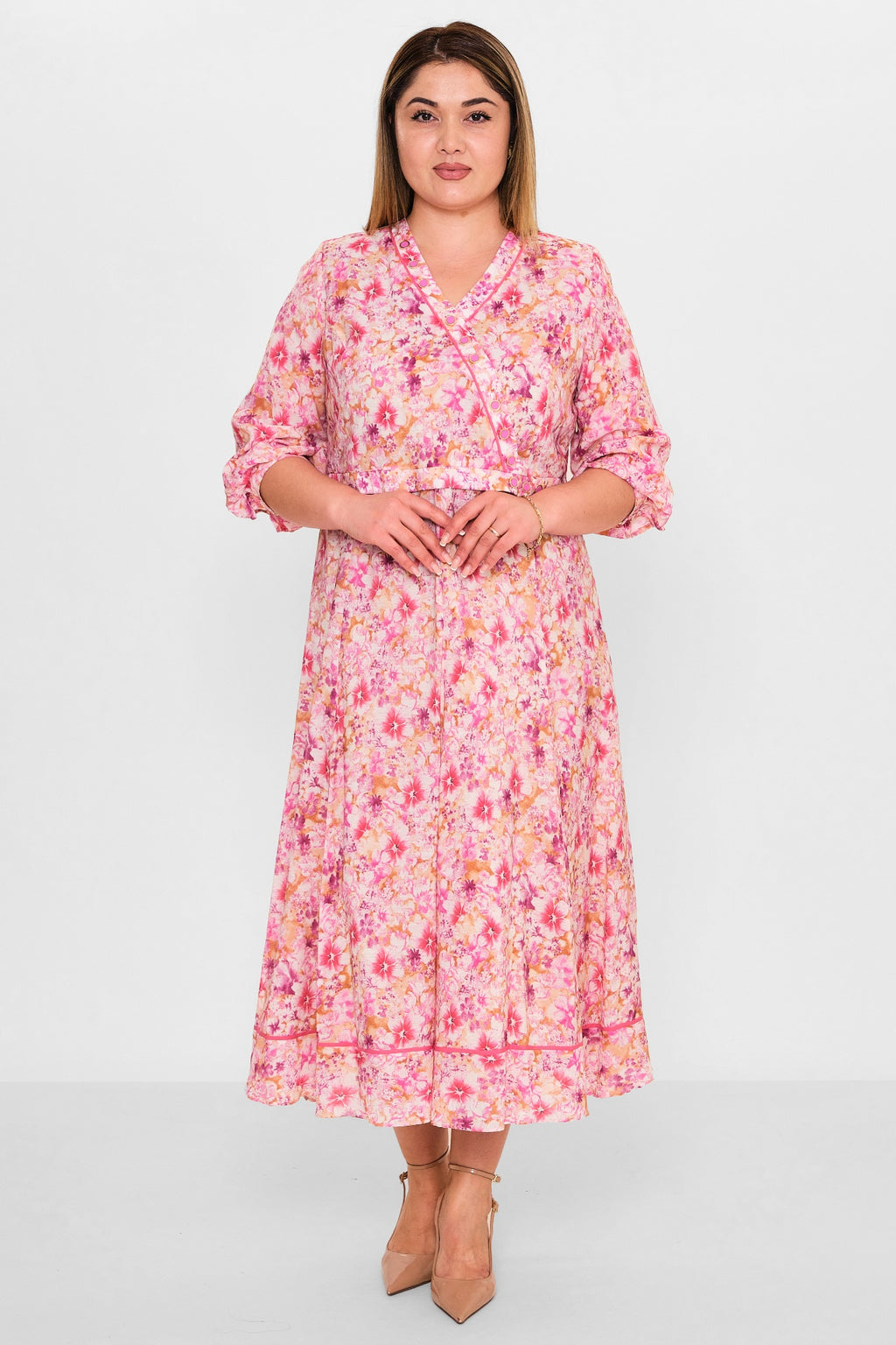 Gumanize - Plus Size Dress (GMZ2025-1097-7739) - 8690200137563