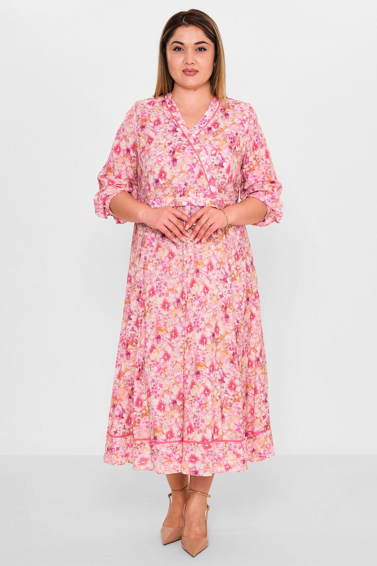 Gumanize - Plus Size Dress (GMZ2025-1097-7739) - 8690200137563