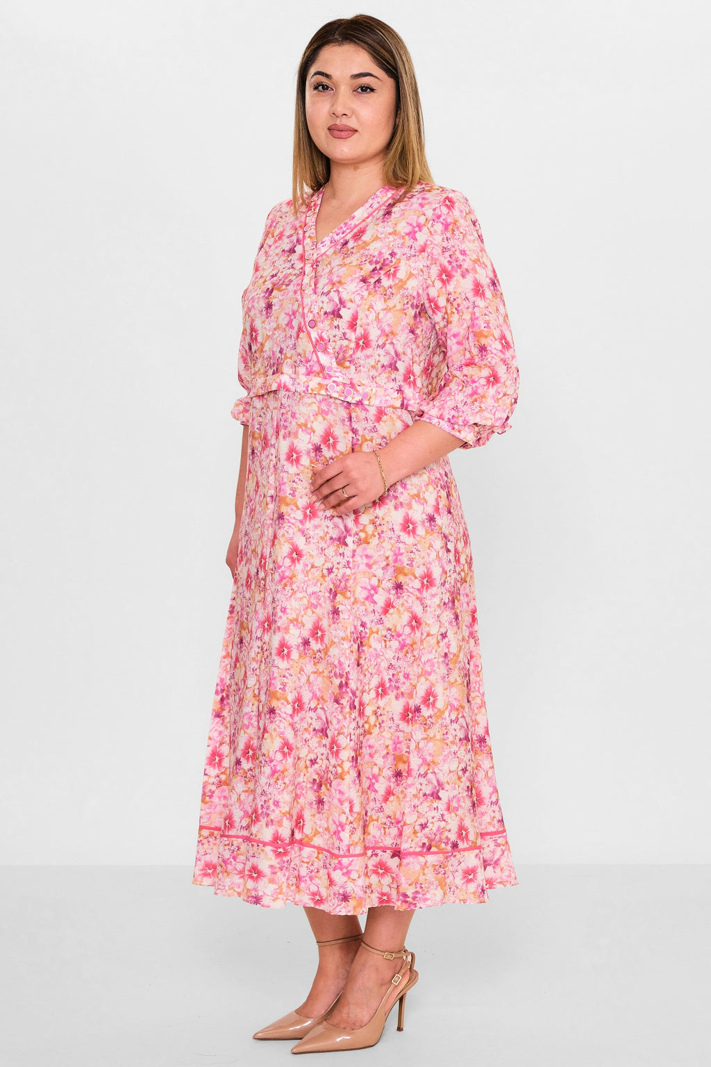 Gumanize - Plus Size Dress (GMZ2025-1097-7739) - 8690200137563