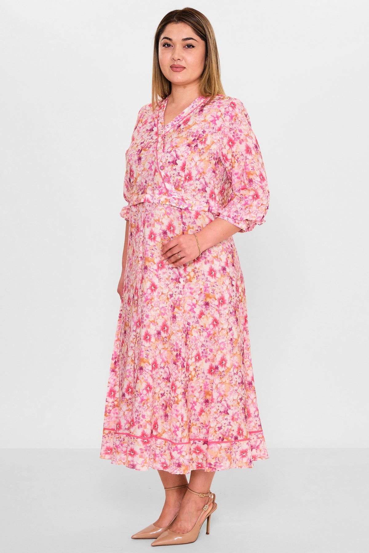 Gumanize - Plus Size Dress (GMZ2025-1097-7739) - 8690200137563