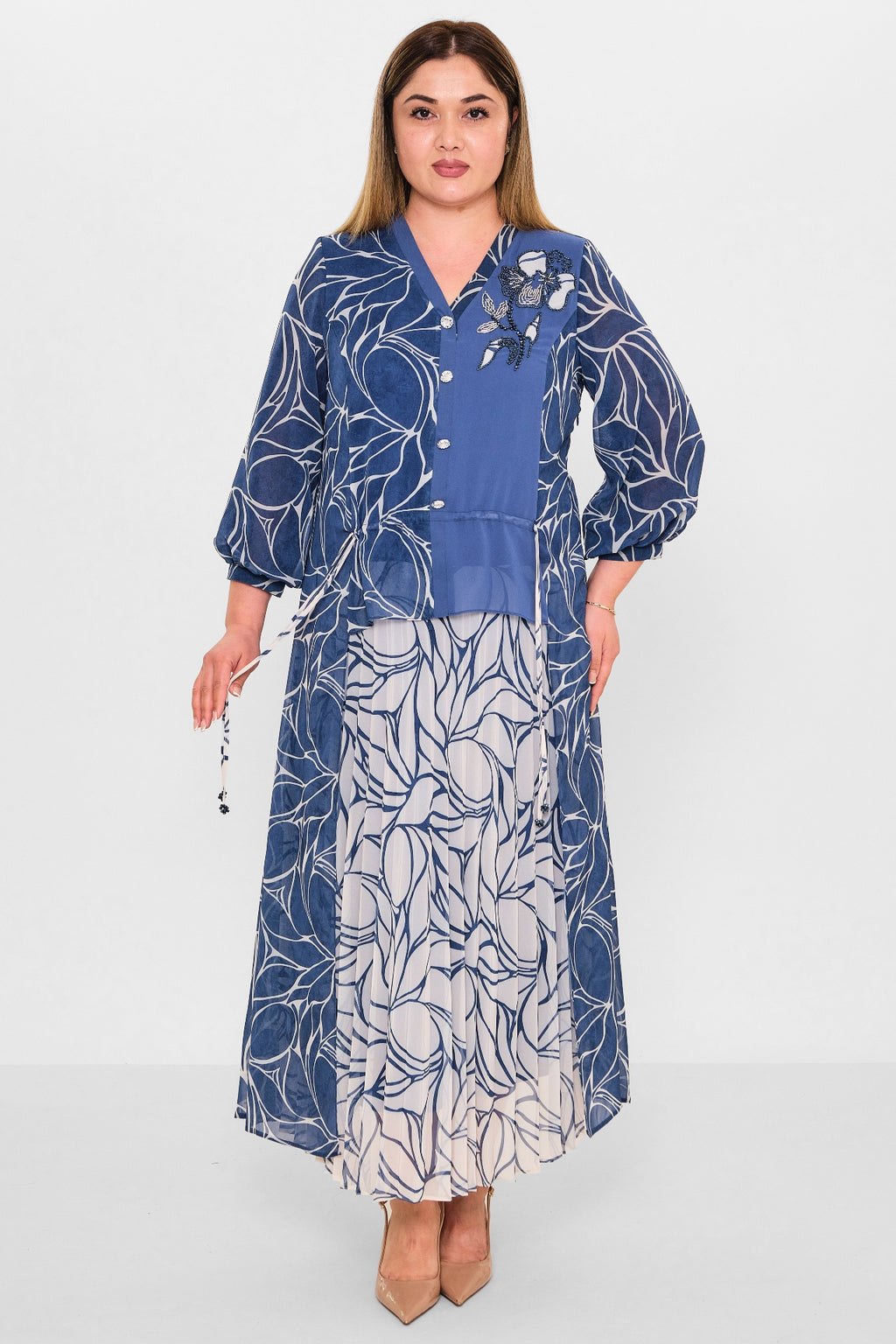Gumanize - Plus Size Dress (GMZ2026-363-8134) - 8690200137570