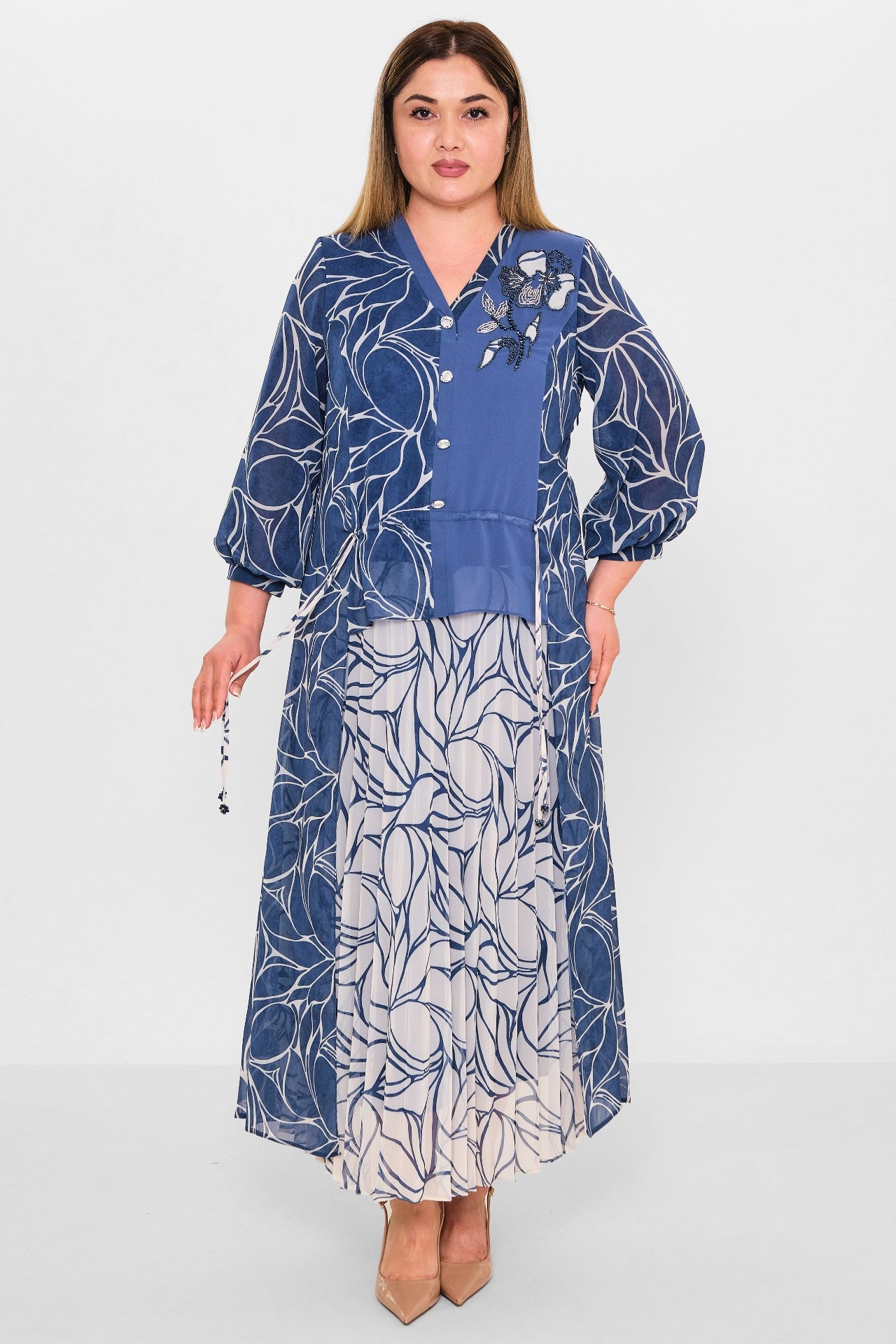 Gumanize - Plus Size Dress (GMZ2026-363-8134) - 8690200137570
