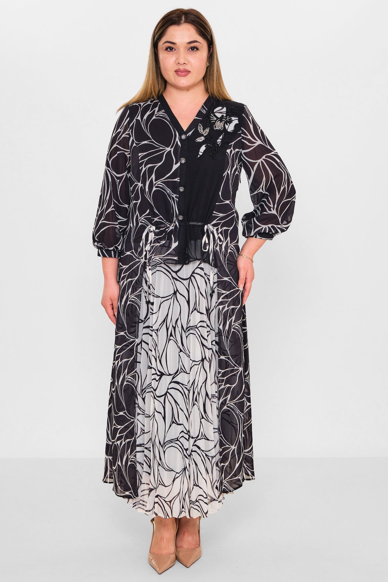 Gumanize - Plus Size Dress (GMZ2026-363-8134) - 8690200137587