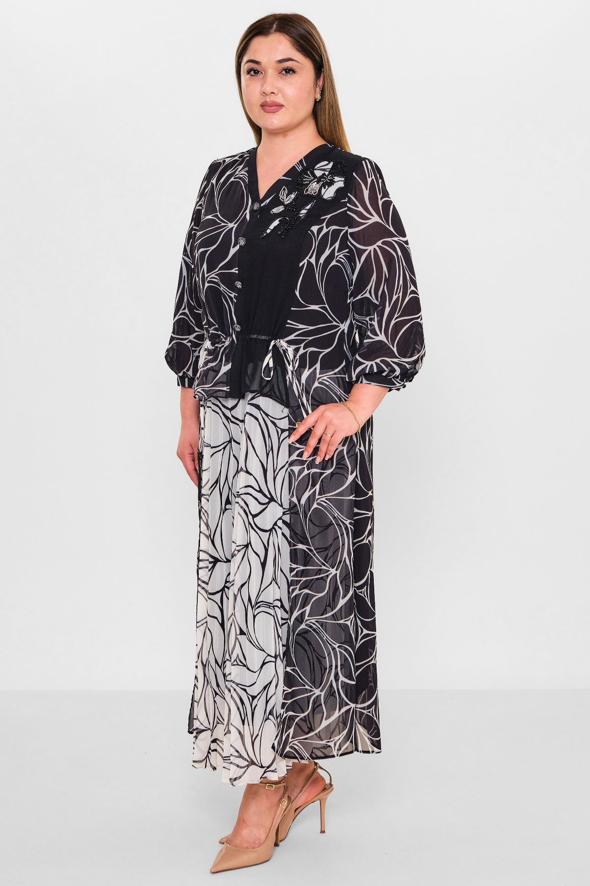 Gumanize - Plus Size Dress (GMZ2026-363-8134) - 8690200137587