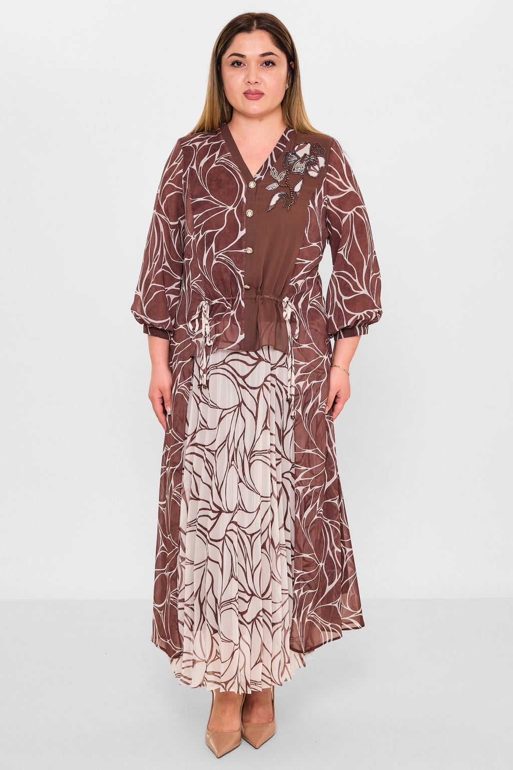 Gumanize - Plus Size Dress (GMZ2026-363-8134) - 8690200137594