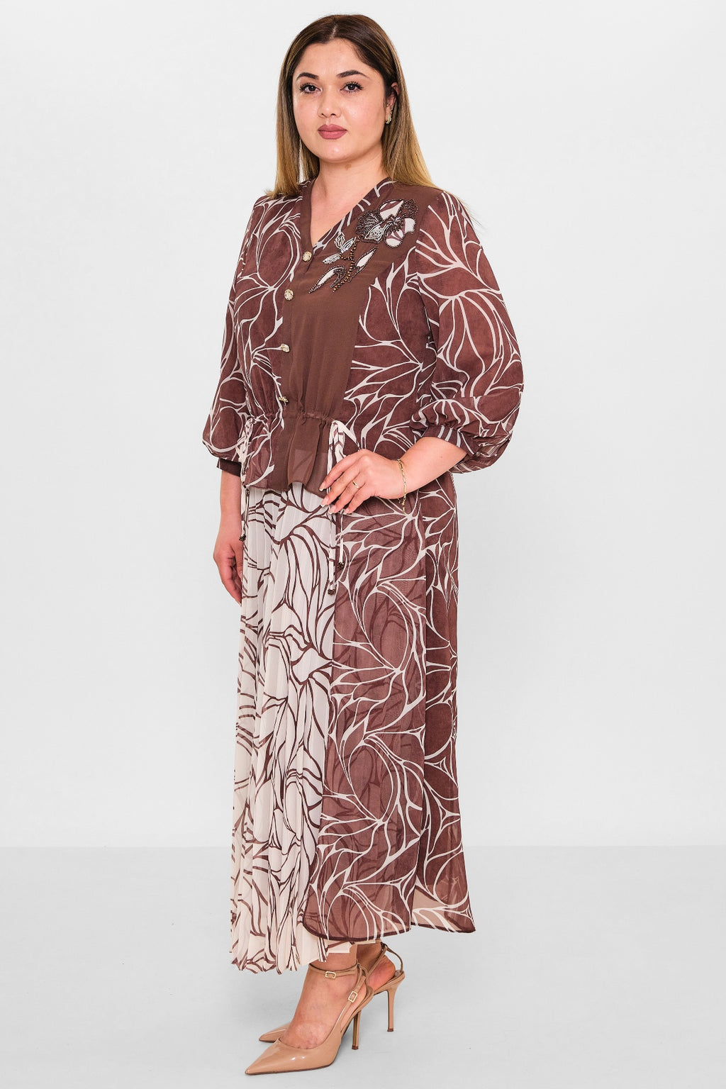 Gumanize - Plus Size Dress (GMZ2026-363-8134) - 8690200137594